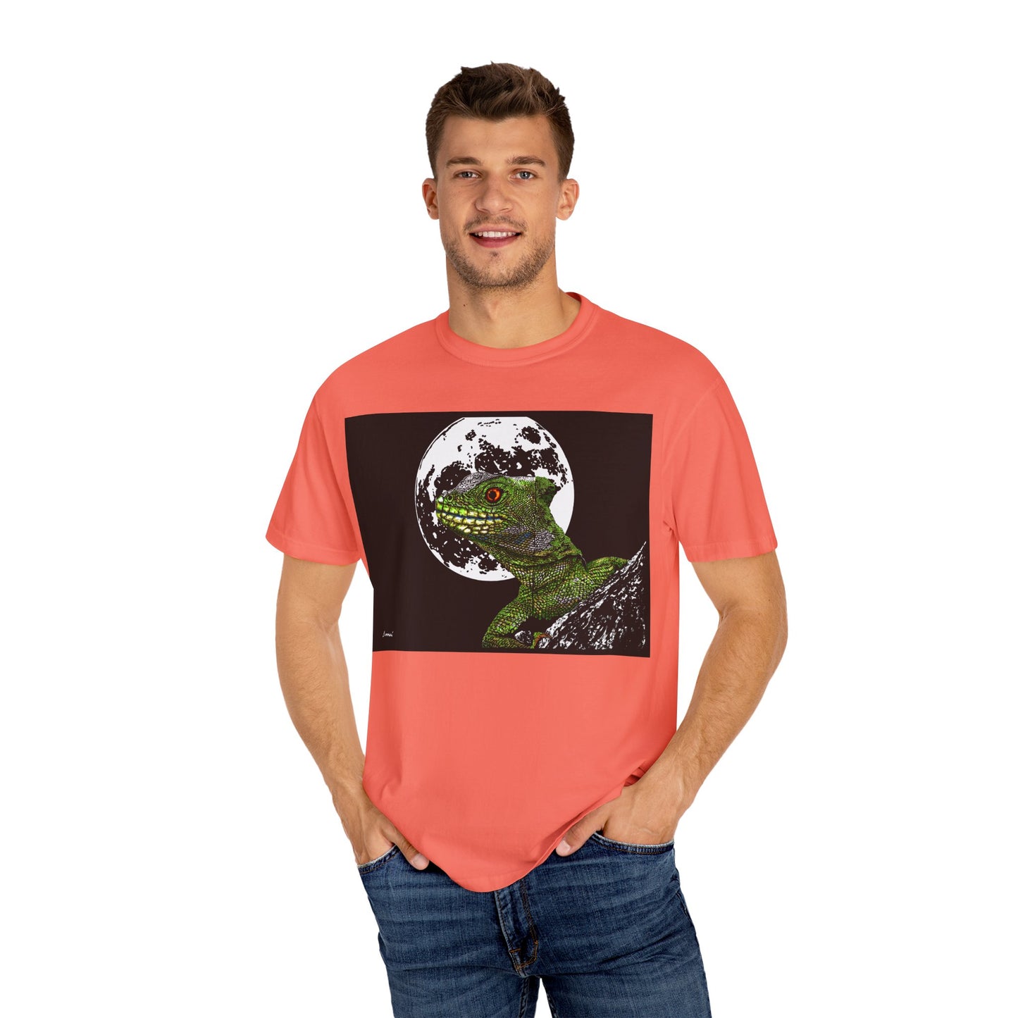 Moonlit Gecko Graphic Unisex T-Shirt