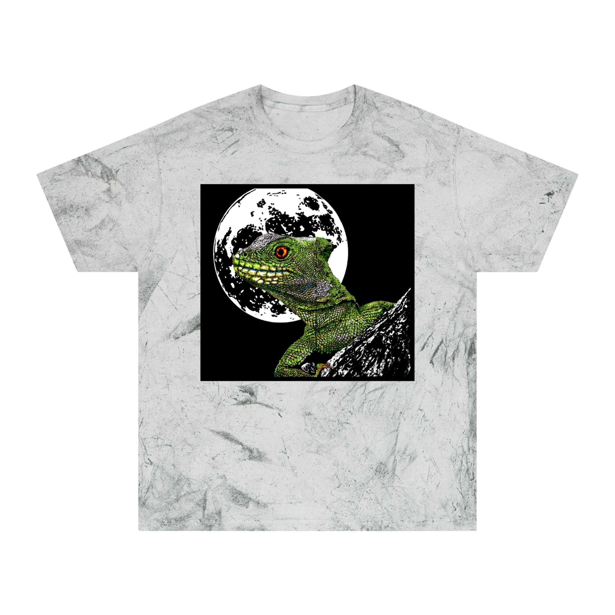Striking Lizard Color Blast T Shirt Original Hand-Drawn Art