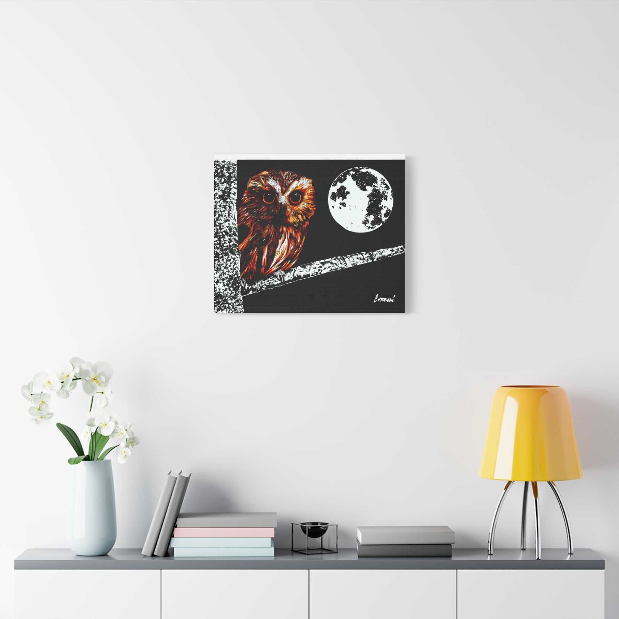 Owl in a Tree, print of my original hand drawn art