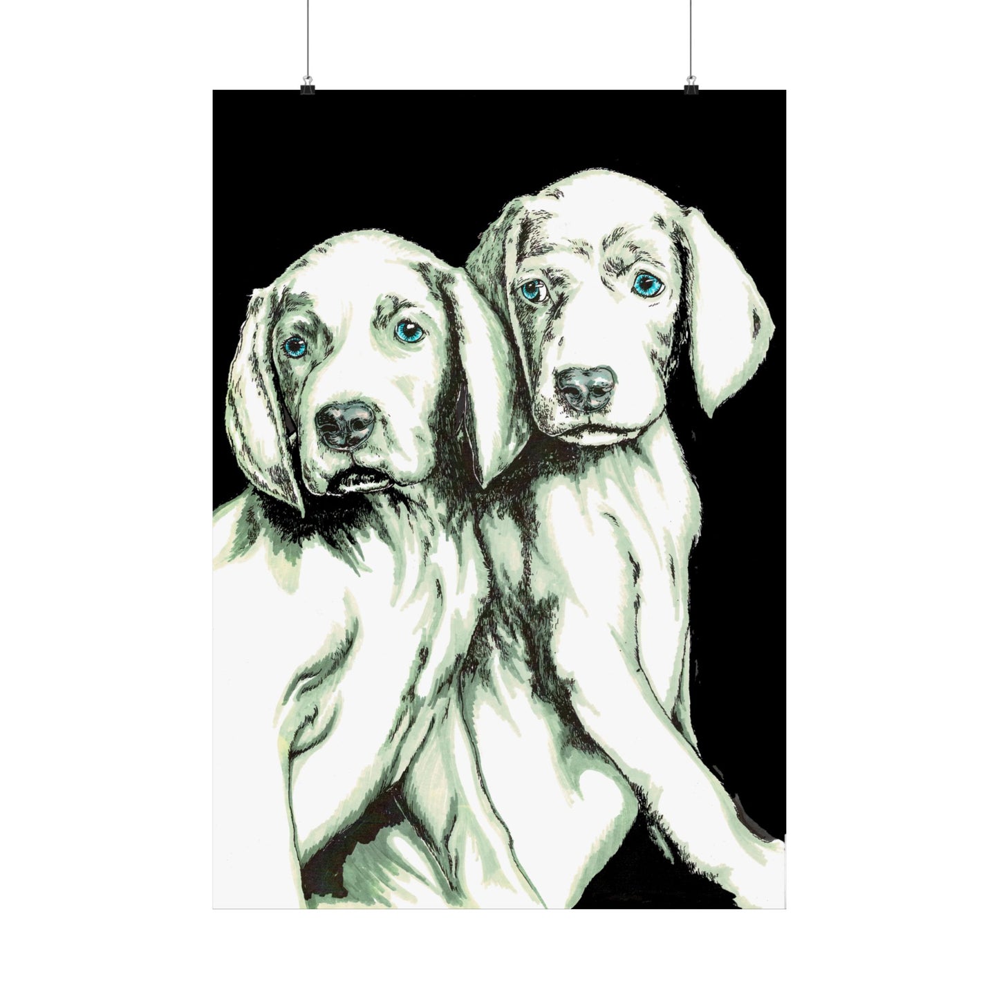 Custom Dog Art Satin Poster - Perfect for Pet Lovers