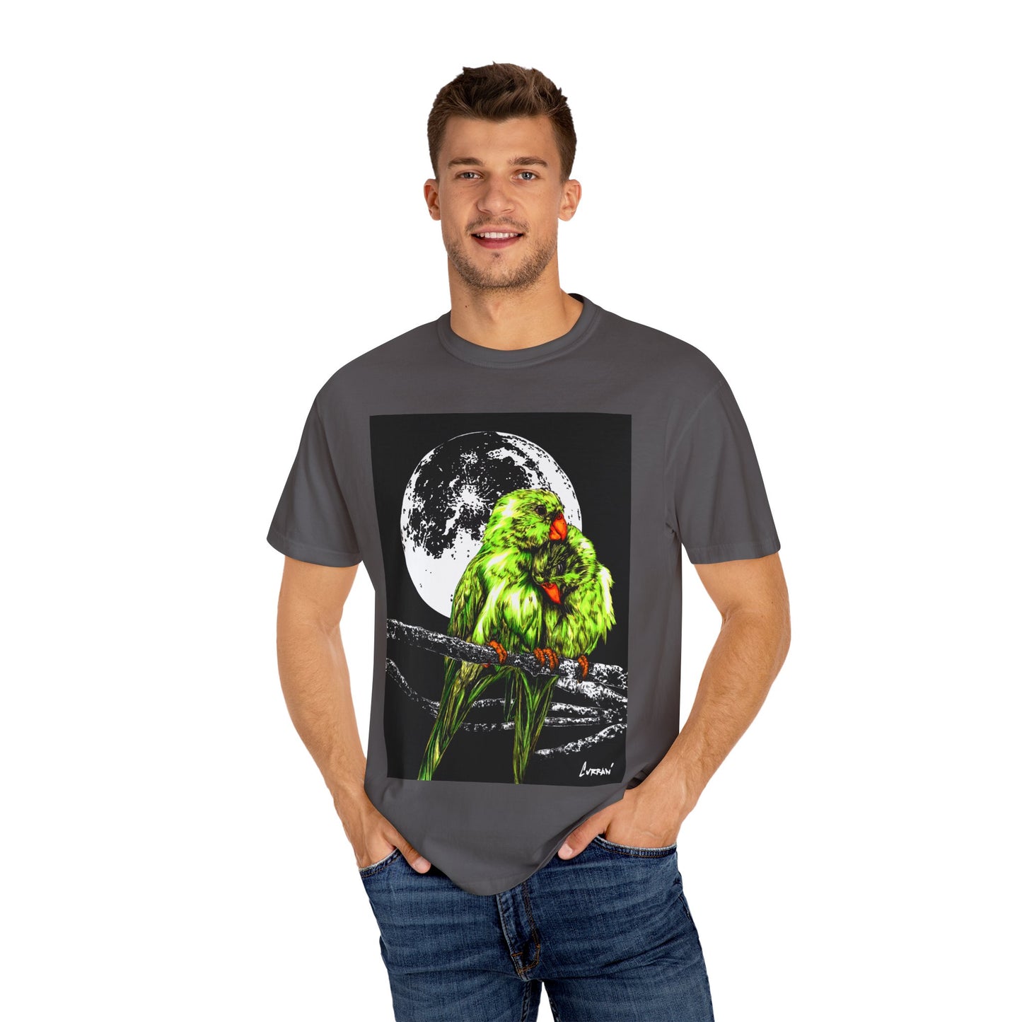 Parrots in the Moonlight Unisex T-shirt