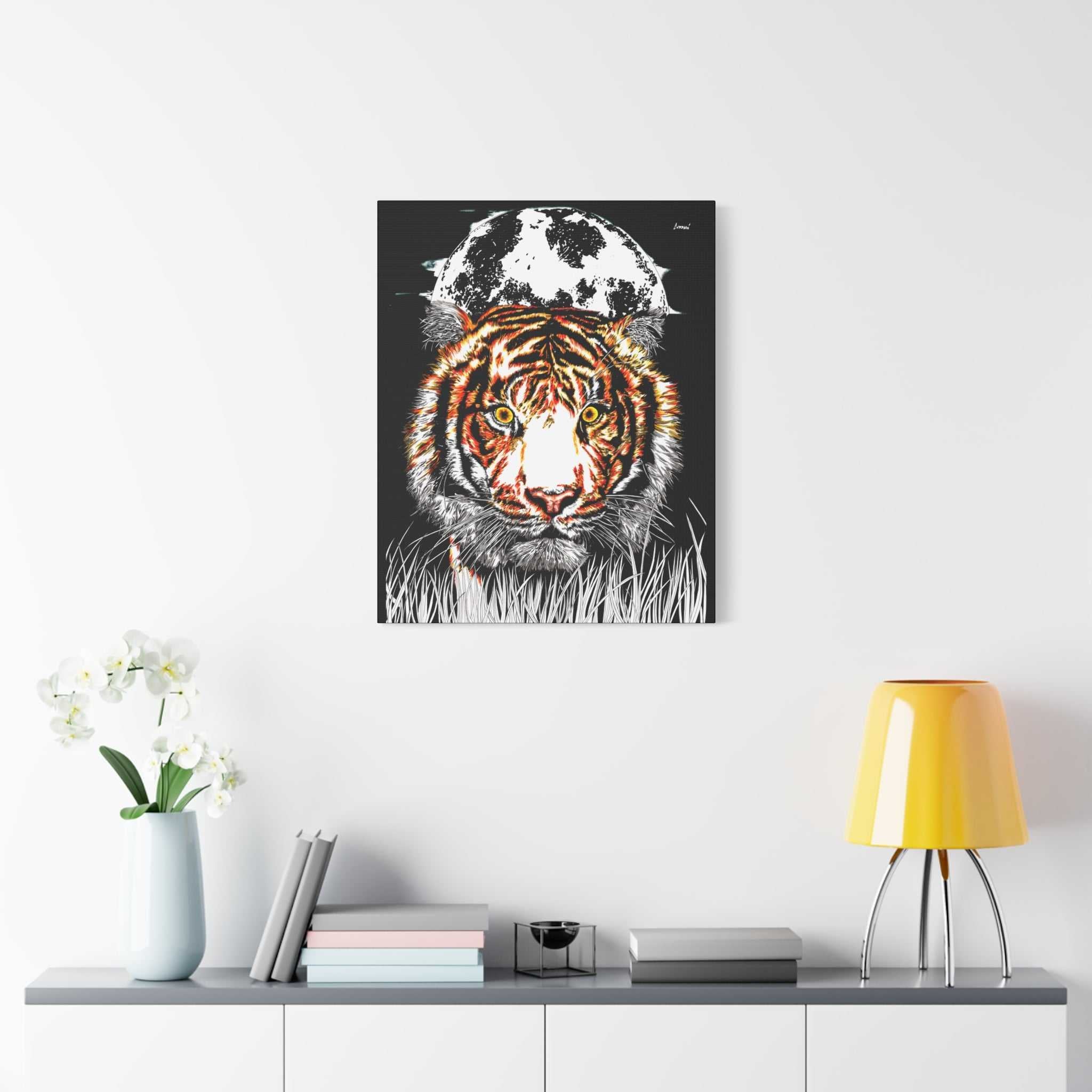 Add a touch of fierce beauty to your space with our Tiger Wall Art Print of the Original, hand drawn wall art. Elevate your decor today!