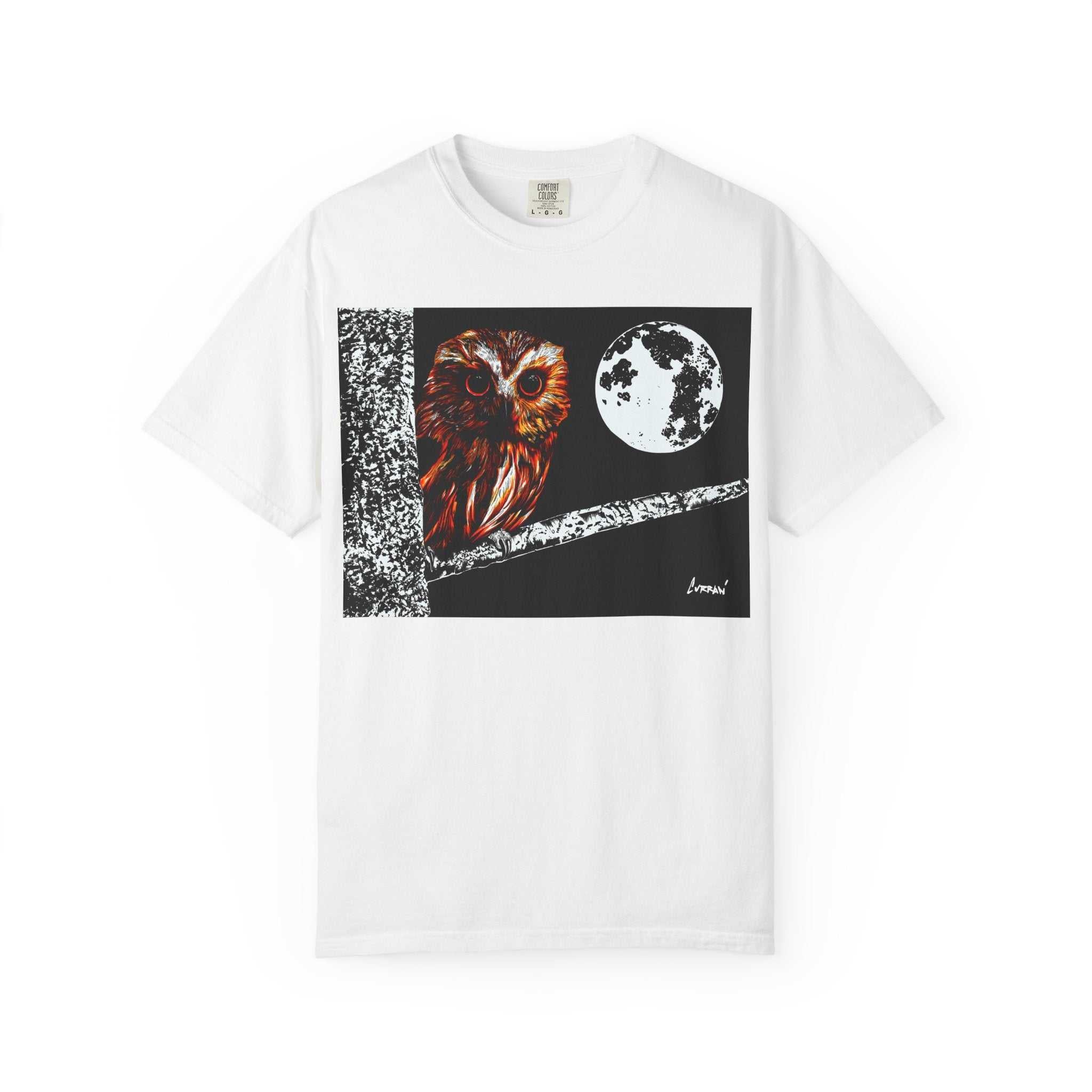 Moonlit Owl Unisex T-Shirt - Nature-Inspired Graphic Tee