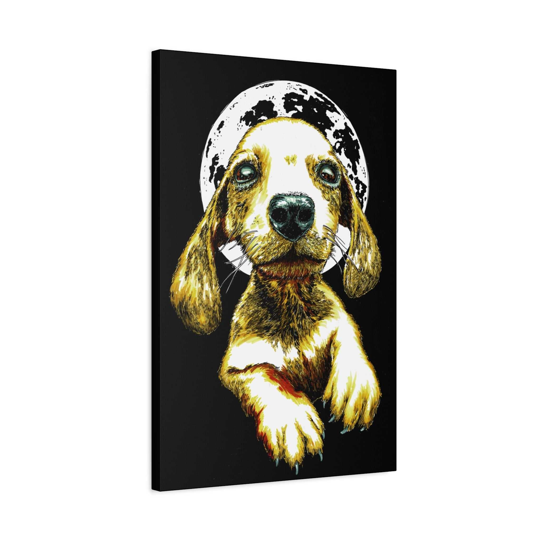 Add a touch of whimsy to your walls with our Whimsical Dog Canvas Wall Art - 1.25" Stretched Matte Print. Perfect for dog lovers!