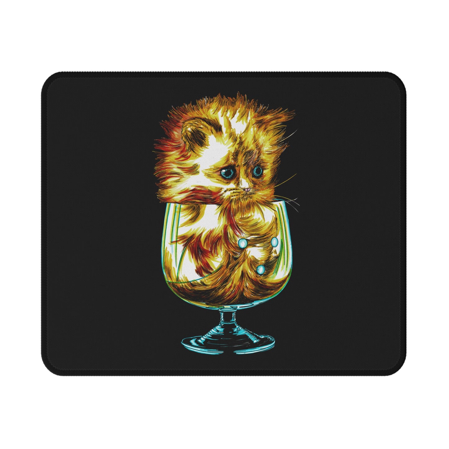 Creative Kitten Illustration Non-Slip Gaming Mouse Pad