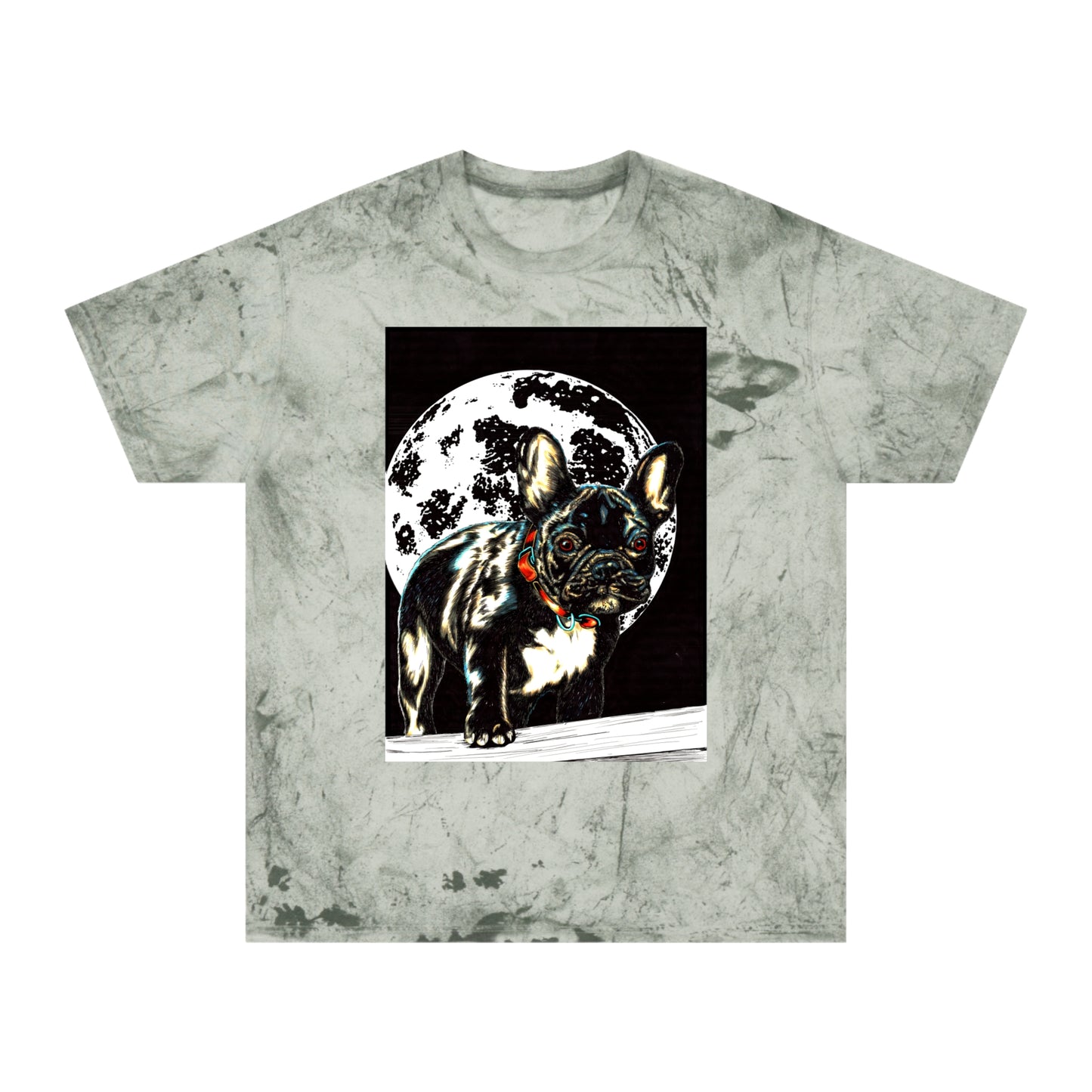 Color Blast French Bulldog T-Shirt | Unisex Moonlit Design