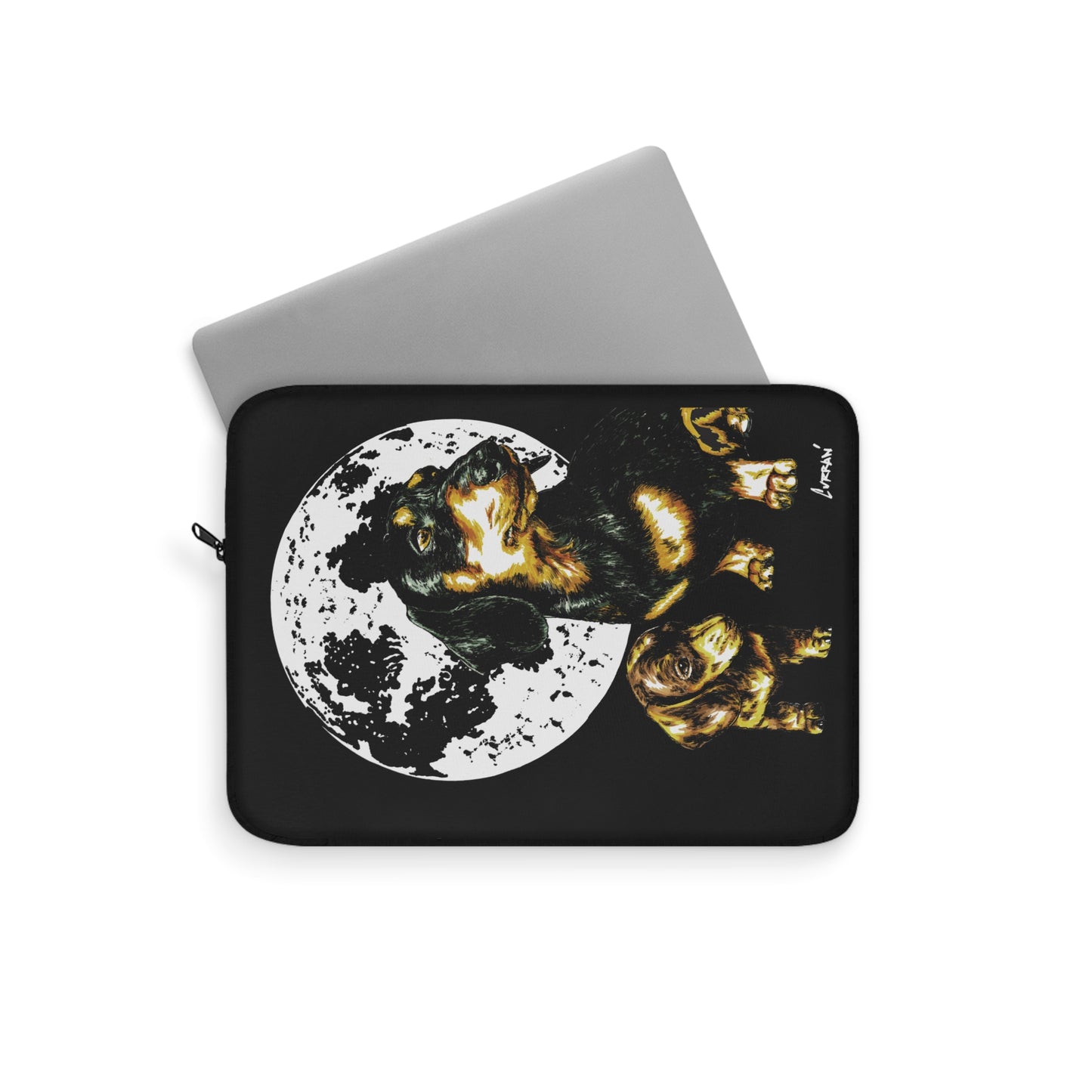 Moonlit Dachshund Laptop Sleeve - Cute Dog Design for Pet Lovers