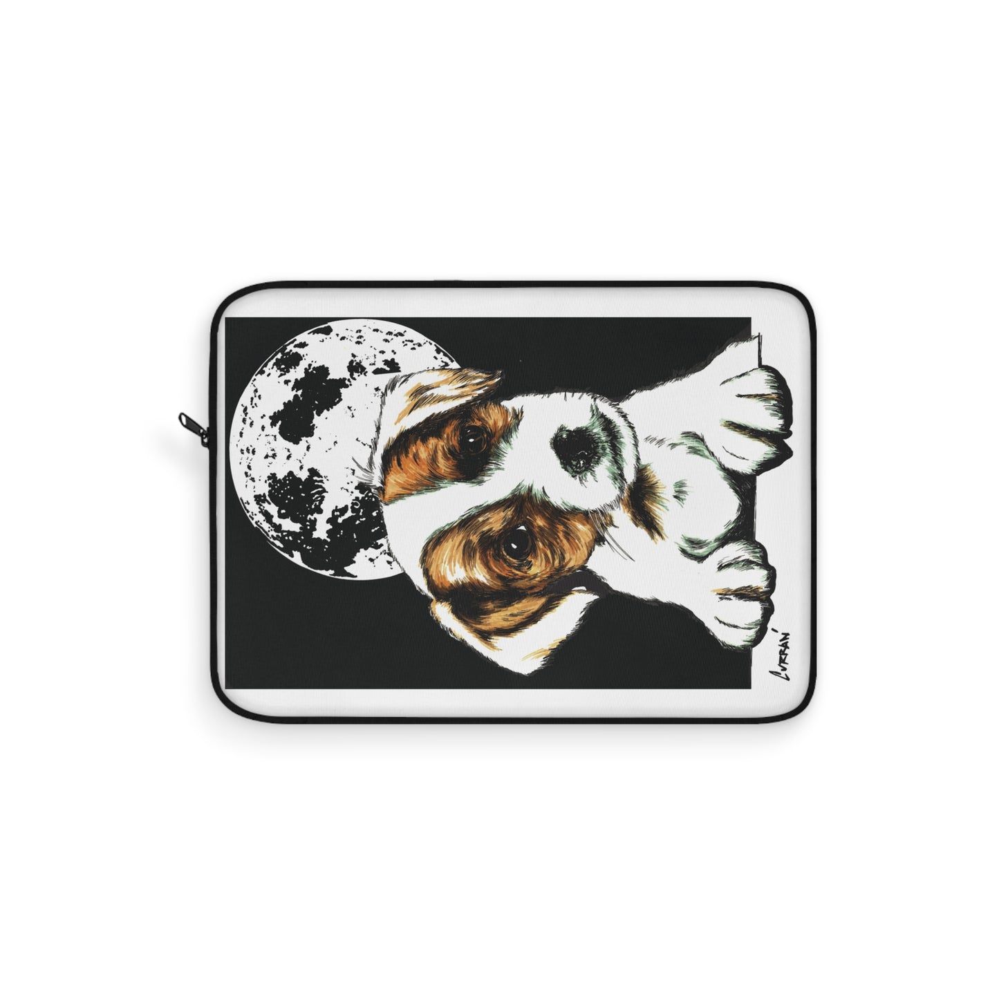 Beagle Laptop Sleeve - Dog Design with Moon for Pet Lovers