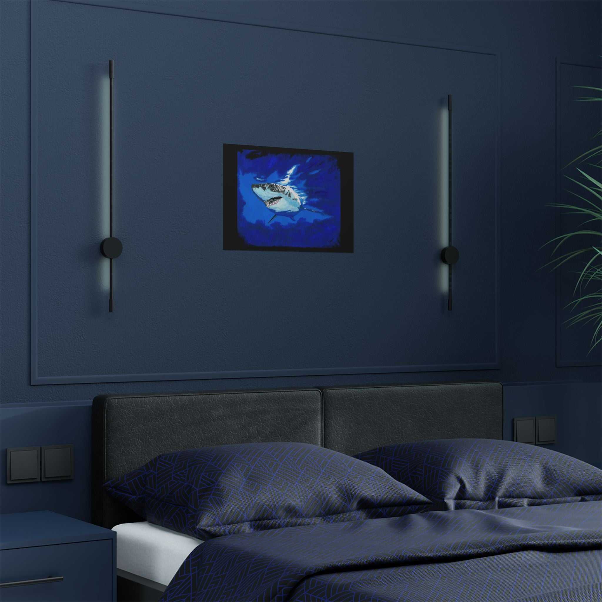 Great White Shark Satin Poster (300gsm) - Vibrant Wall Art