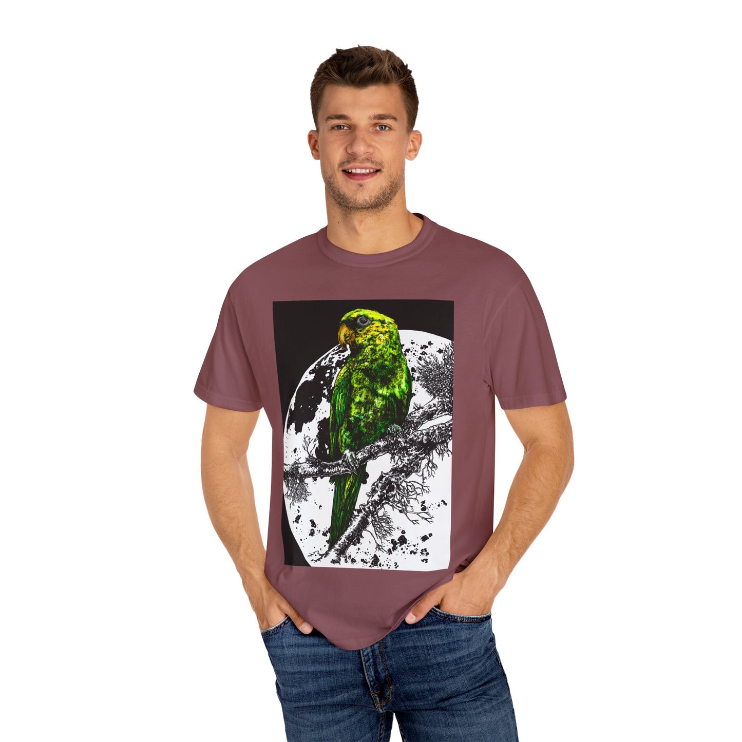 Parrot in the Moonlight Unisex T-shirt