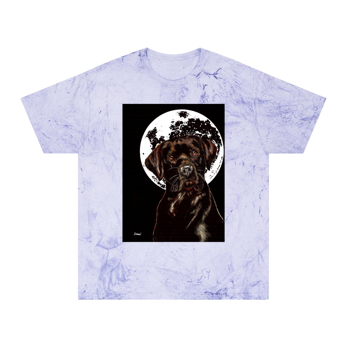 Chocolate Labrador T-Shirt - Artistic Dog Tee for Pet Lovers