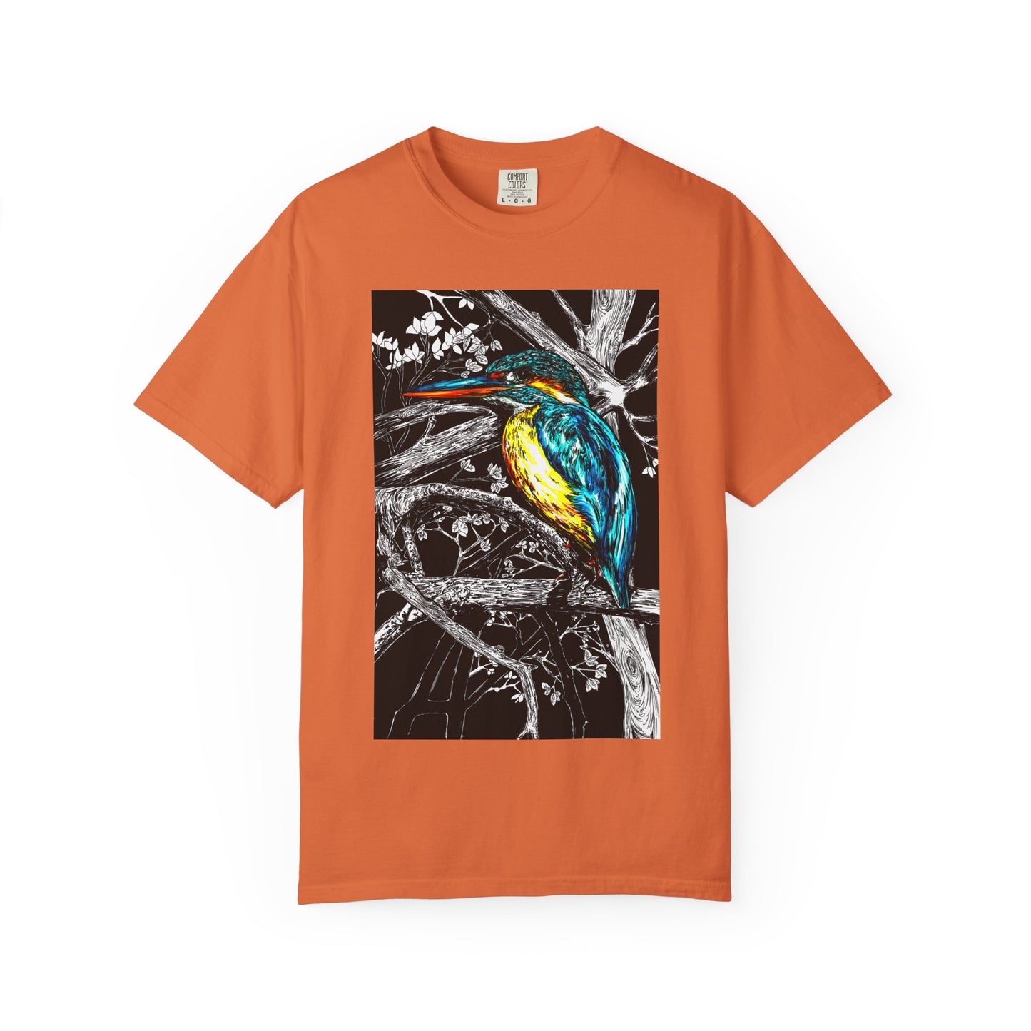 Vibrant Kingfisher Graphic Unisex T-Shirt - Nature Lover's Tee