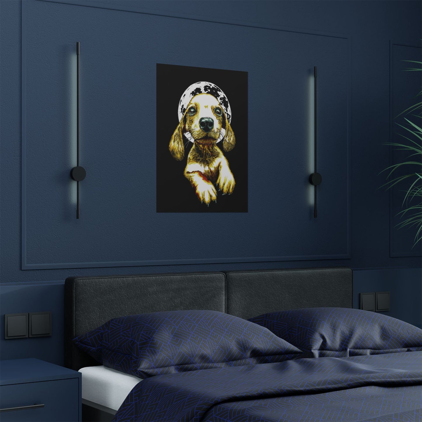 Charming Dog Satin Poster - 300gsm Wall Art Print