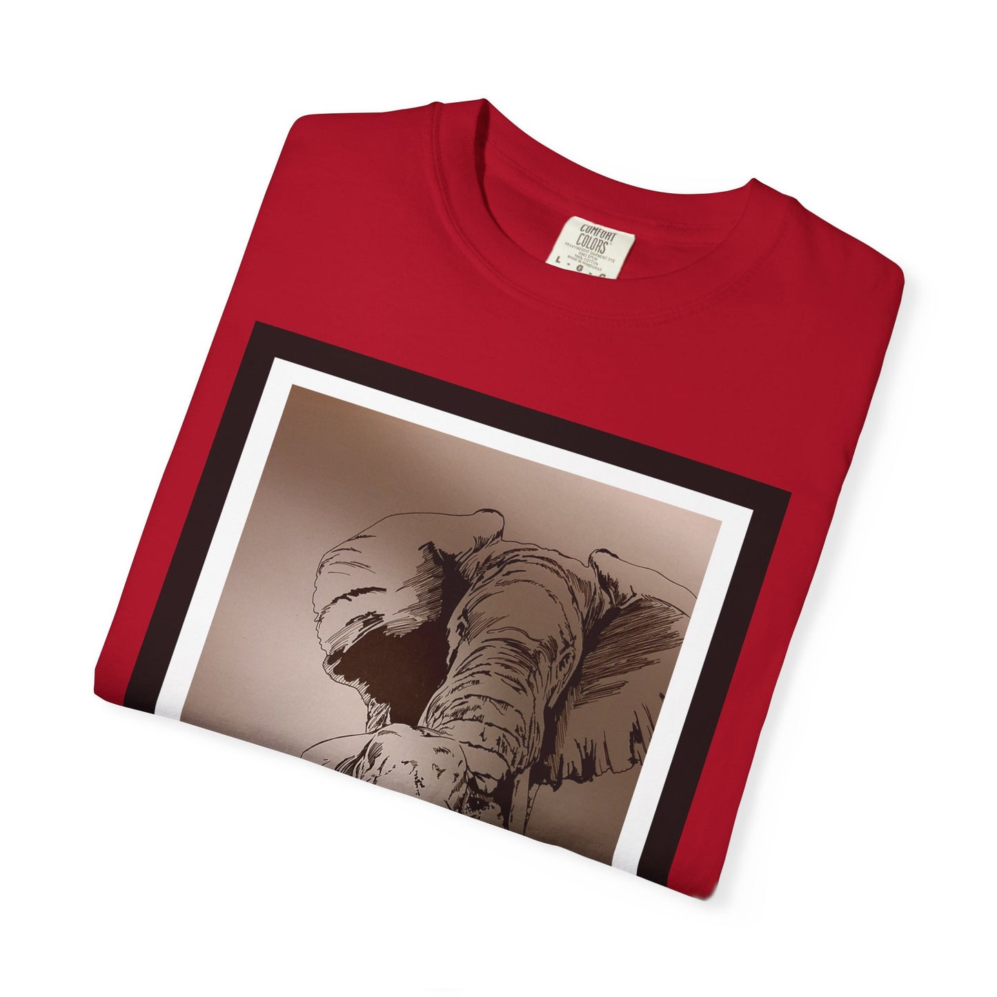 Elephant Family Garment-Dyed T-Shirt | Nature Lover's Tee