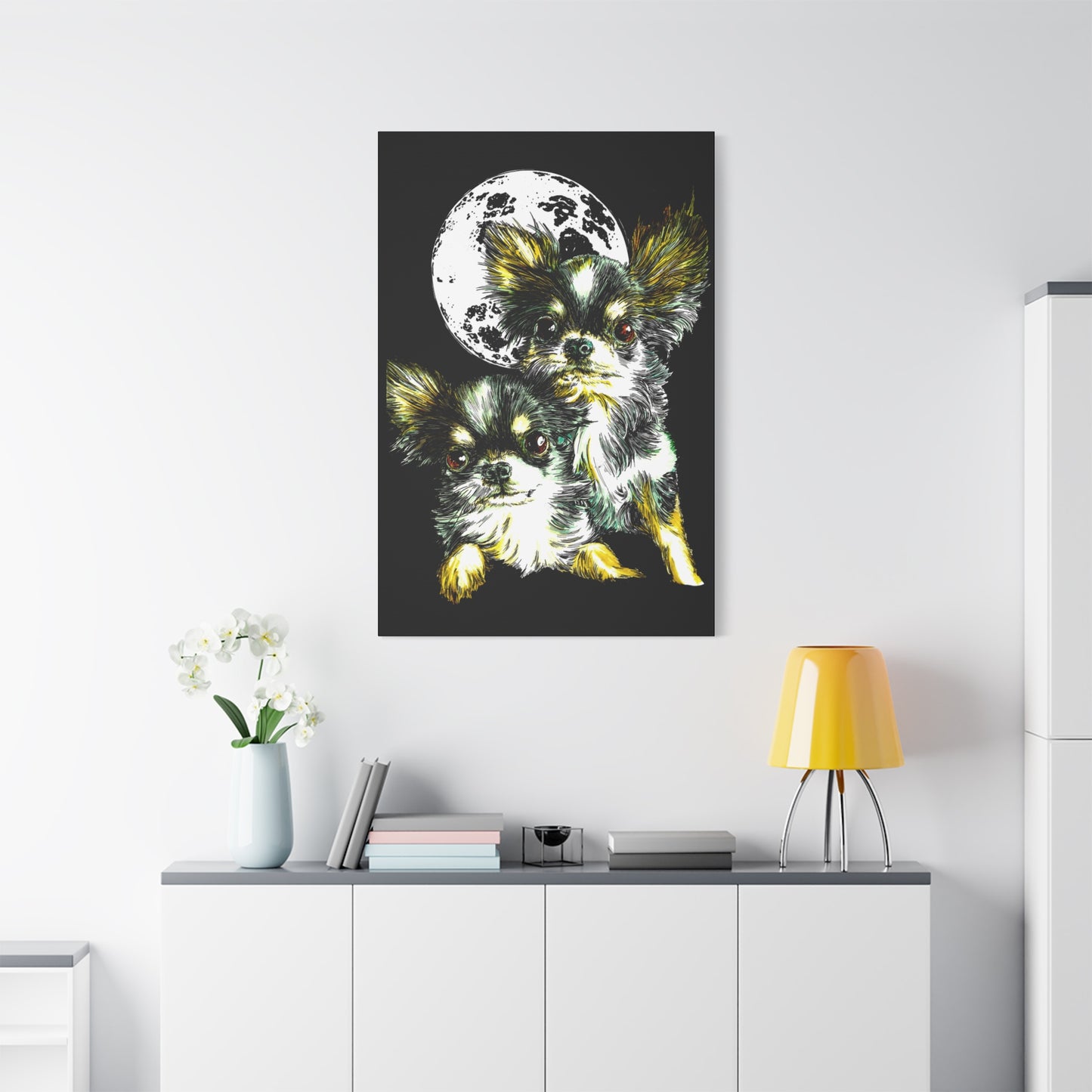 Chihuahuas Wall Art Print of the Original, hand drawn art