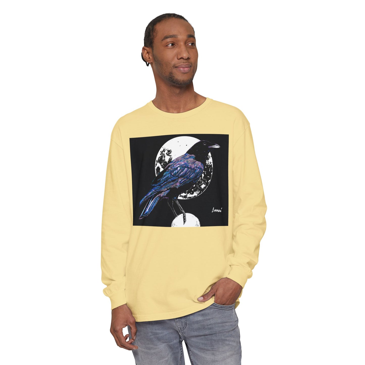 Mystical Crow Long Sleeve T Shirt Unisex