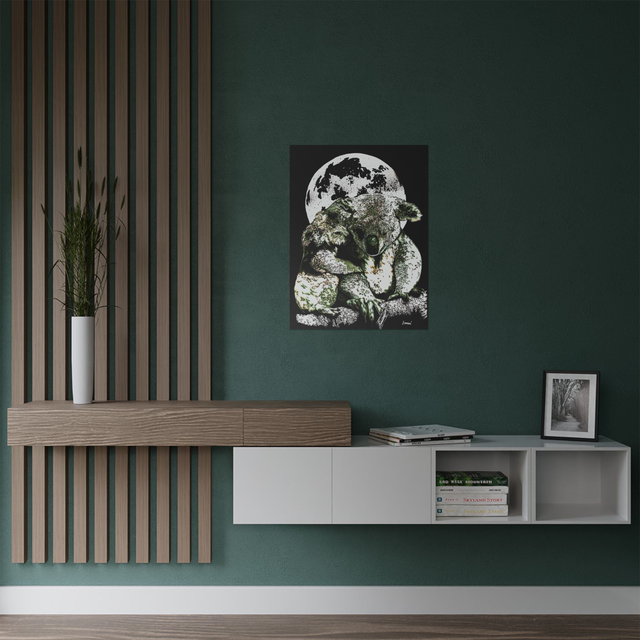 Koala Moon Satin Poster - 300gsm Wall Art for Animal Lovers