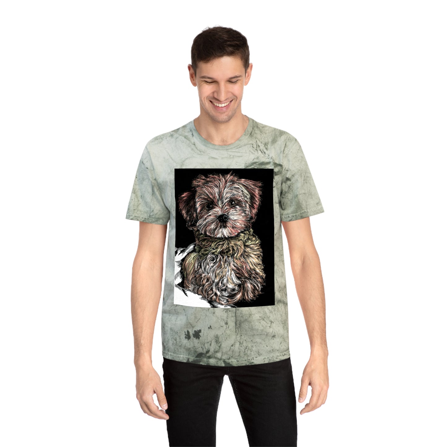Puppy Colorful Art Unisex T-Shirt - Perfect Gift for Pet Lovers
