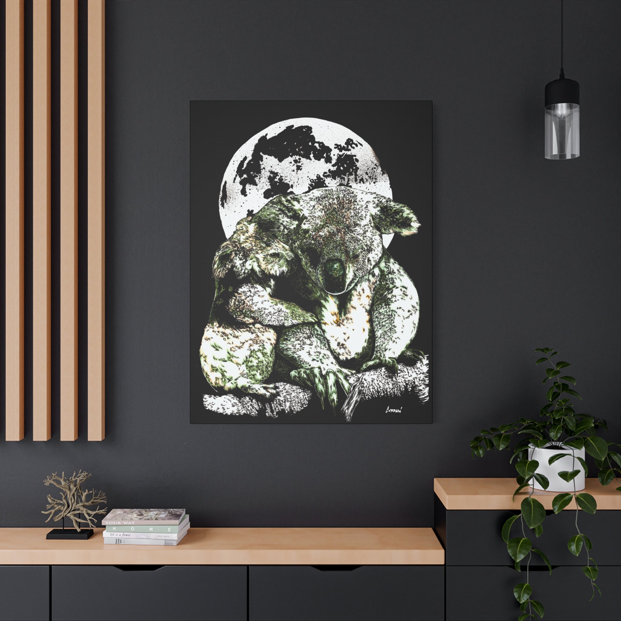 Koala Wall Art, Koala Print, Hand-Drawn Koalas, Wildlife Art