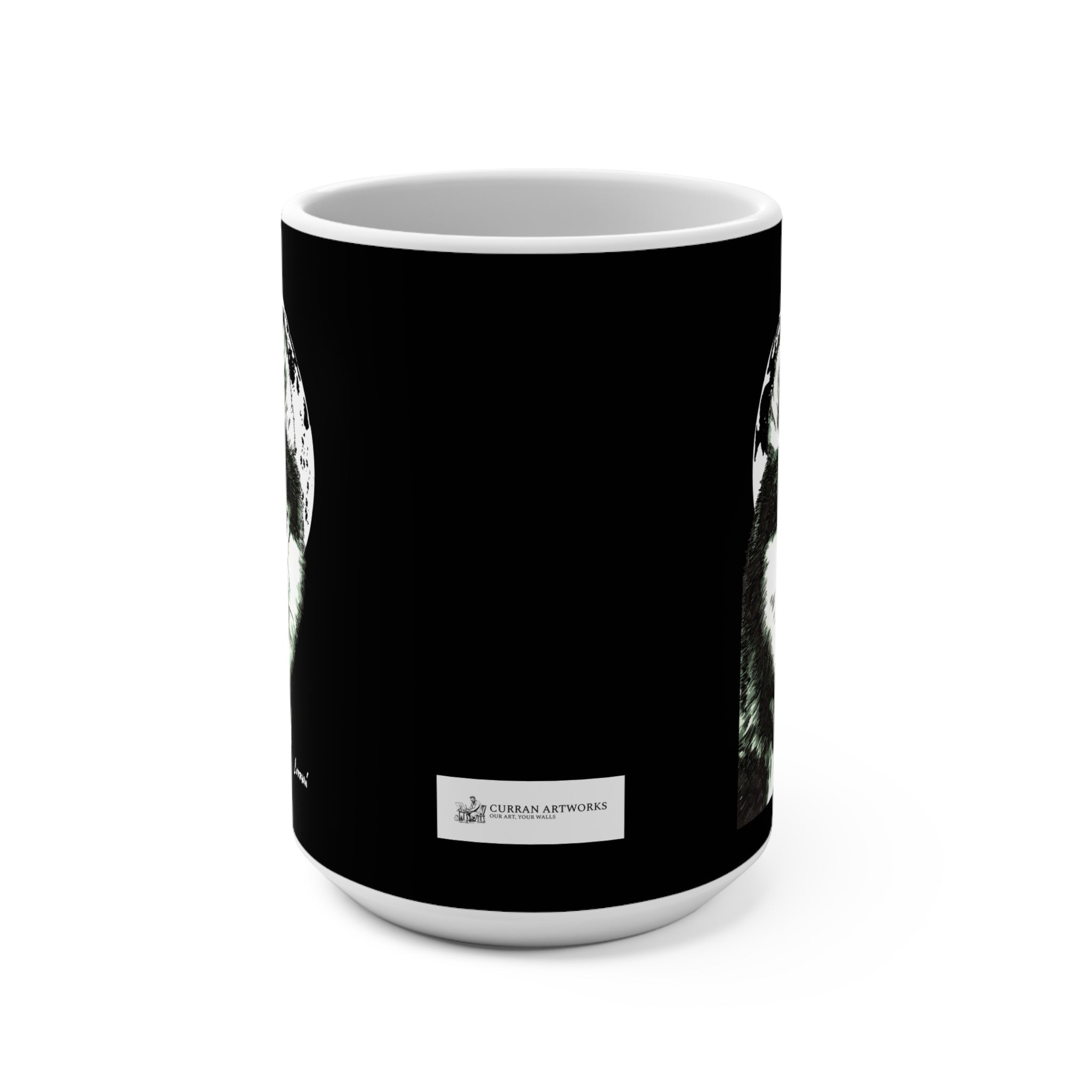 Unleash your love for Siberian Huskies with this stunning 15oz ceramic mug featuring a beautiful moon design. The perfect gift for any dog lover!