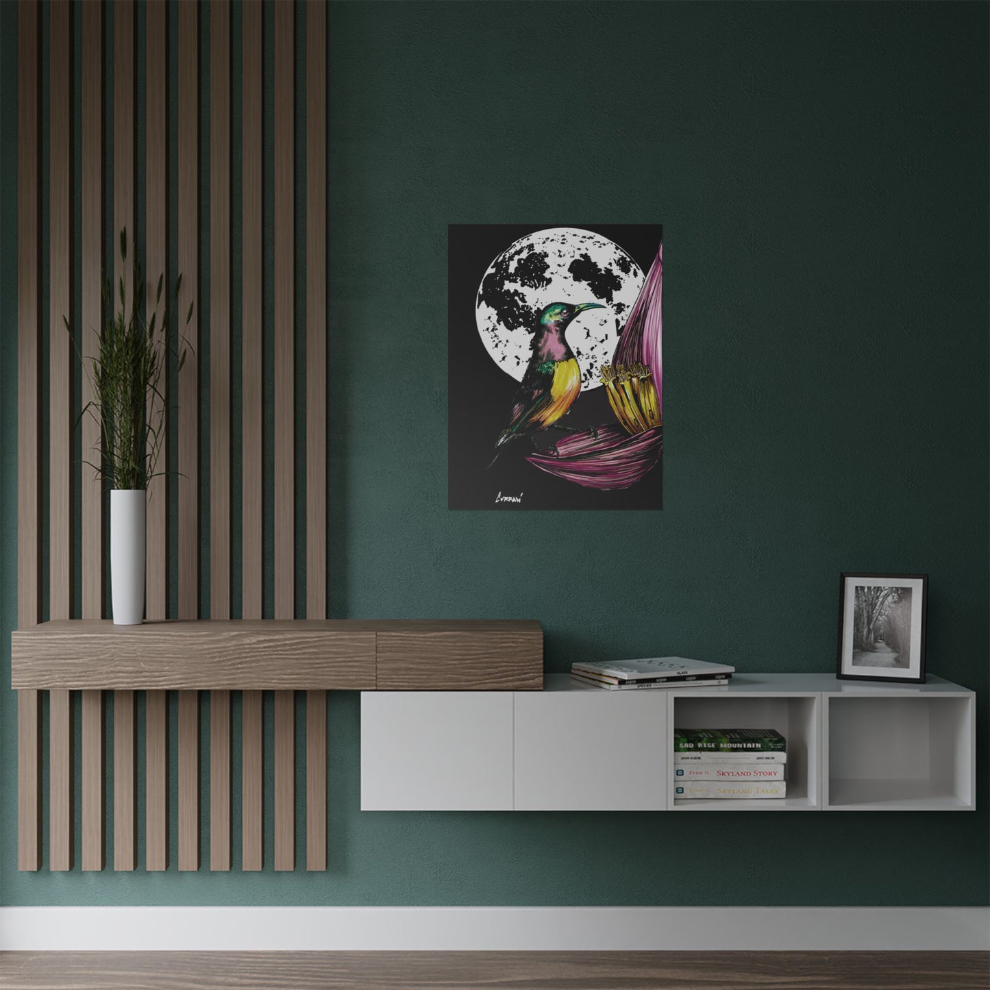 Vibrant Bird Satin Poster - 300gsm Art Print for Nature Lovers