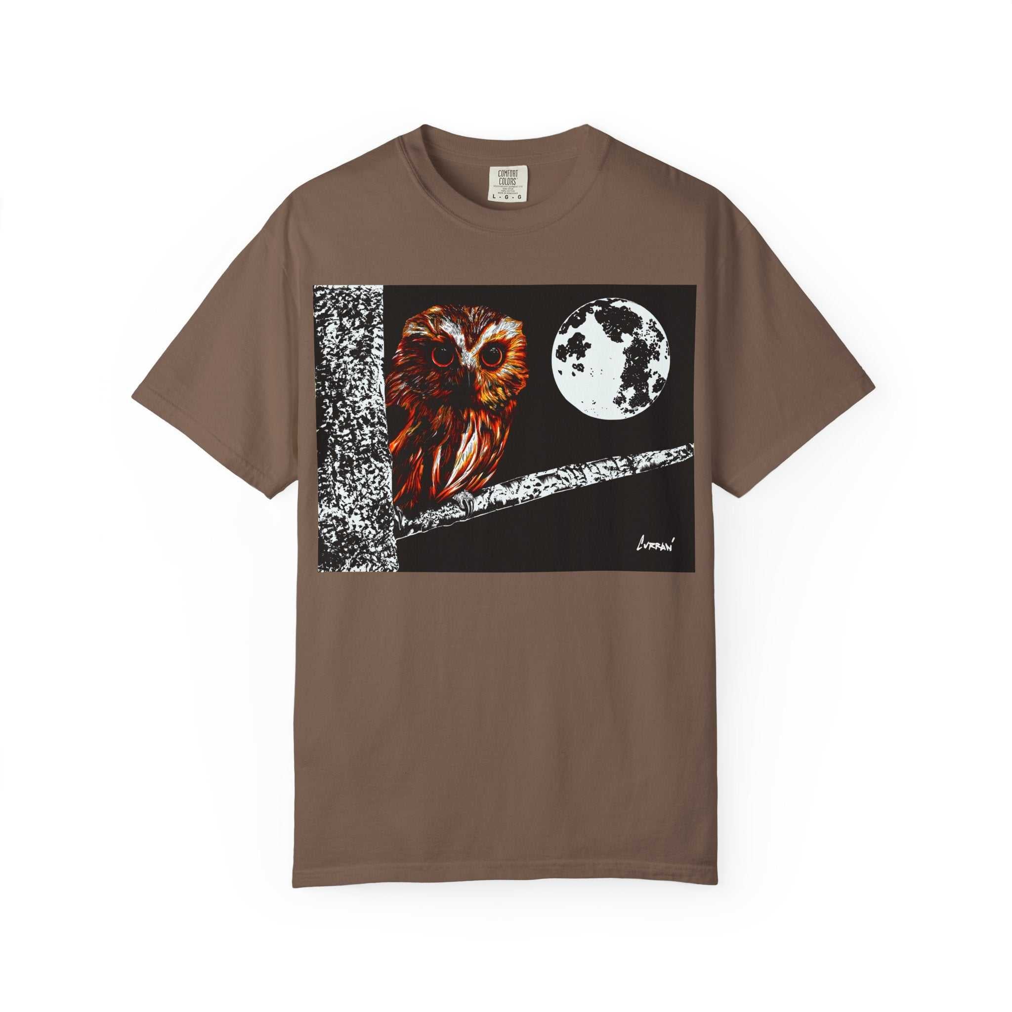 Moonlit Owl Unisex T-Shirt - Nature-Inspired Graphic Tee