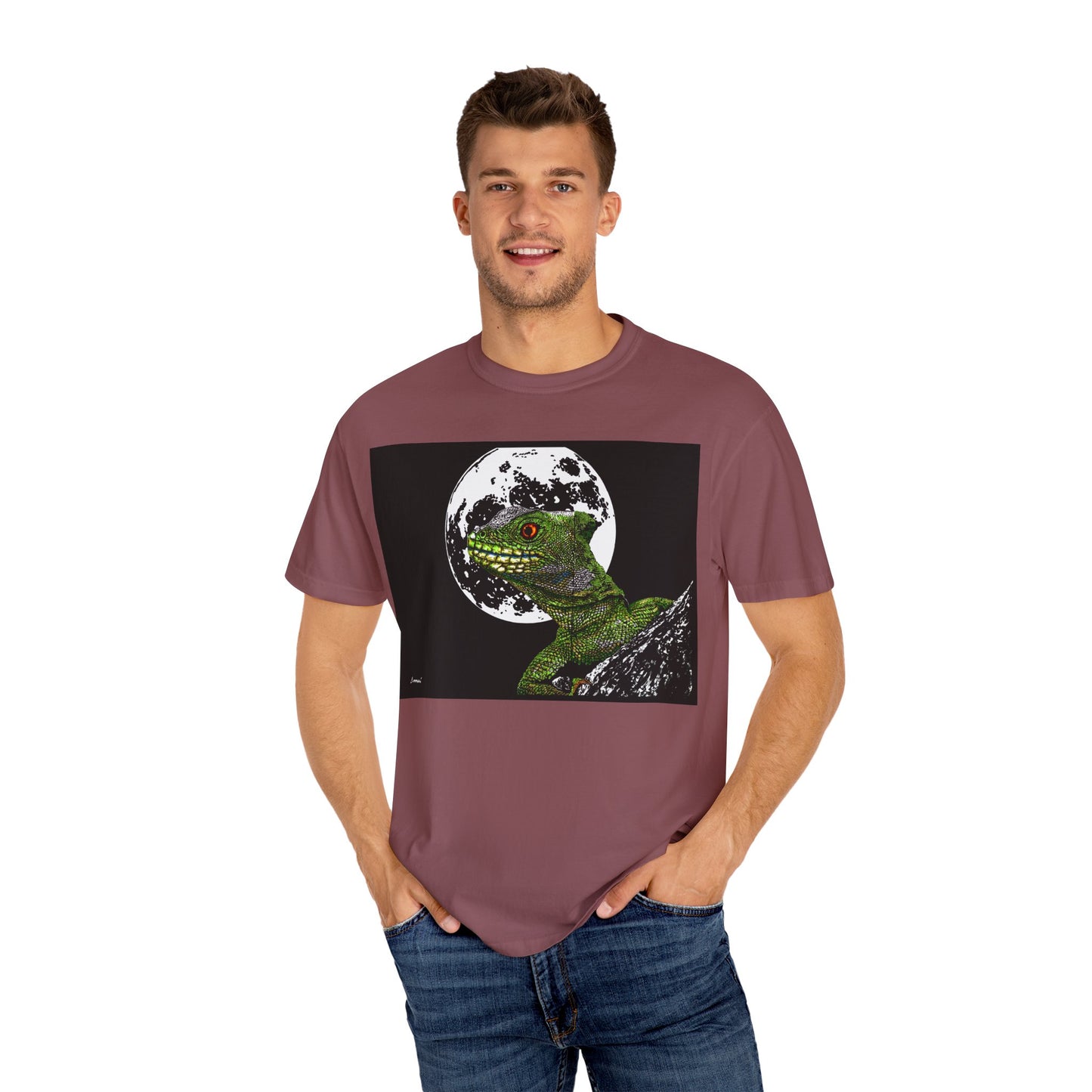 Moonlit Gecko Graphic Unisex T-Shirt