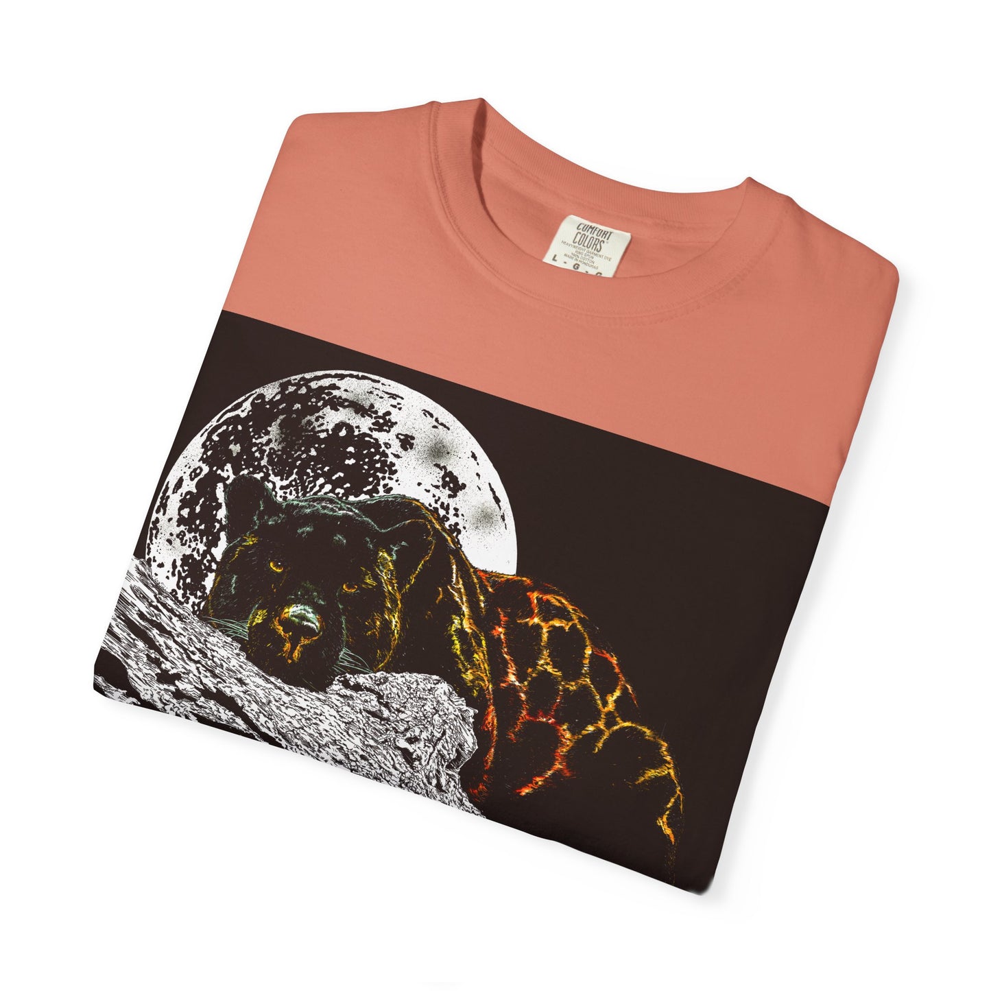 Moonlit Panther Unisex T-Shirt - Garment-Dyed Animal Tee