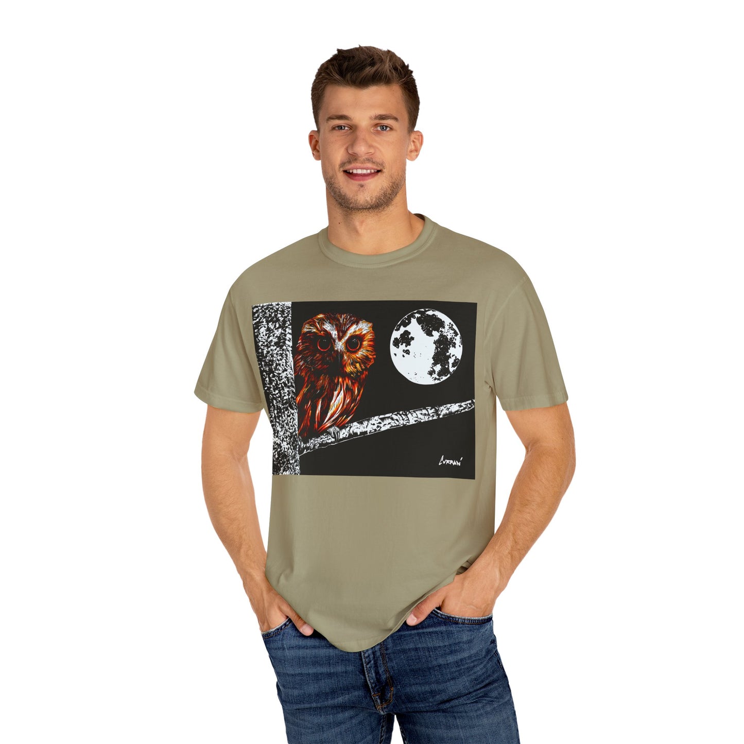 Moonlit Owl Unisex T-Shirt - Nature-Inspired Graphic Tee