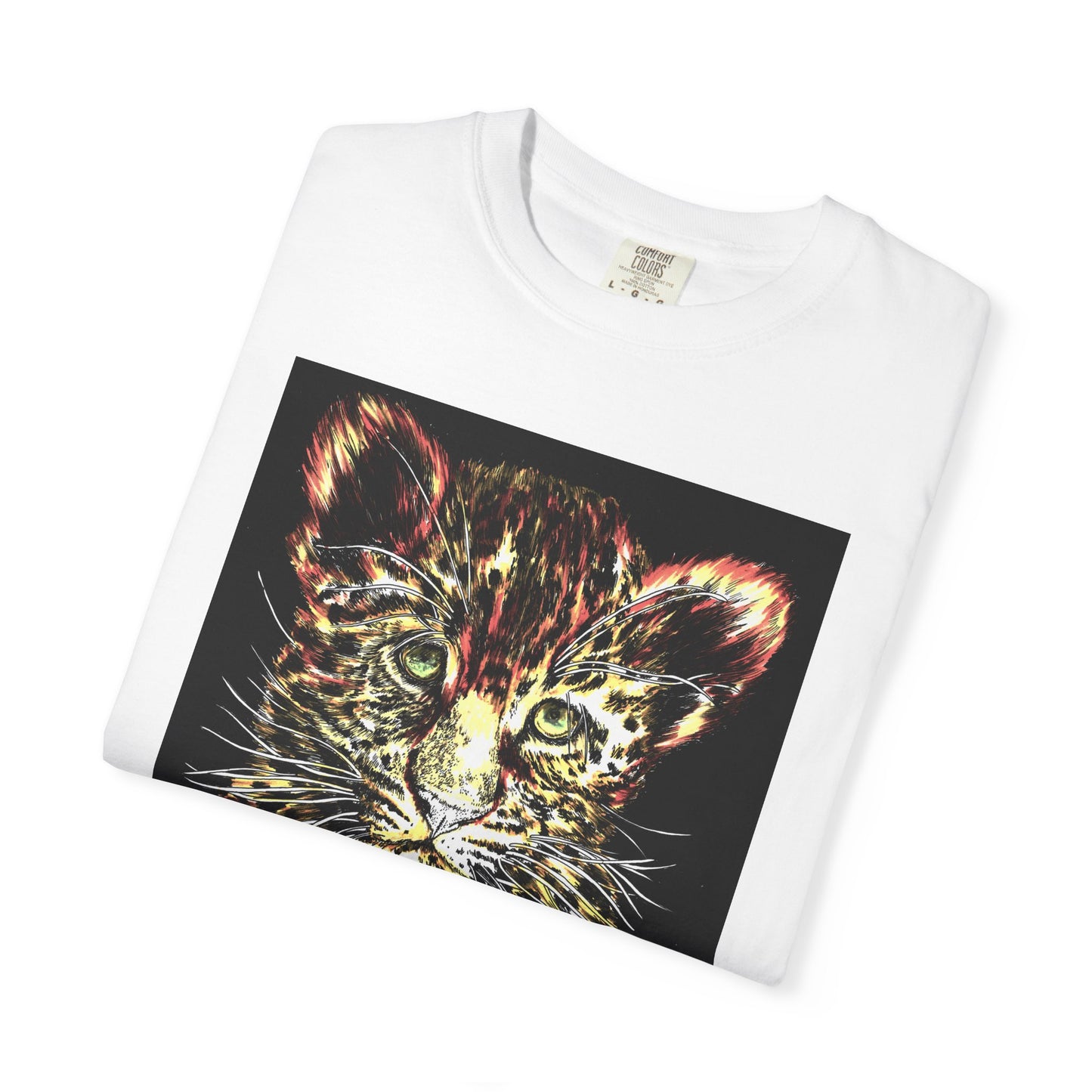 Wildlife Lovers Unisex Garment-Dyed T-shirt featuring Playful Leopard Cub