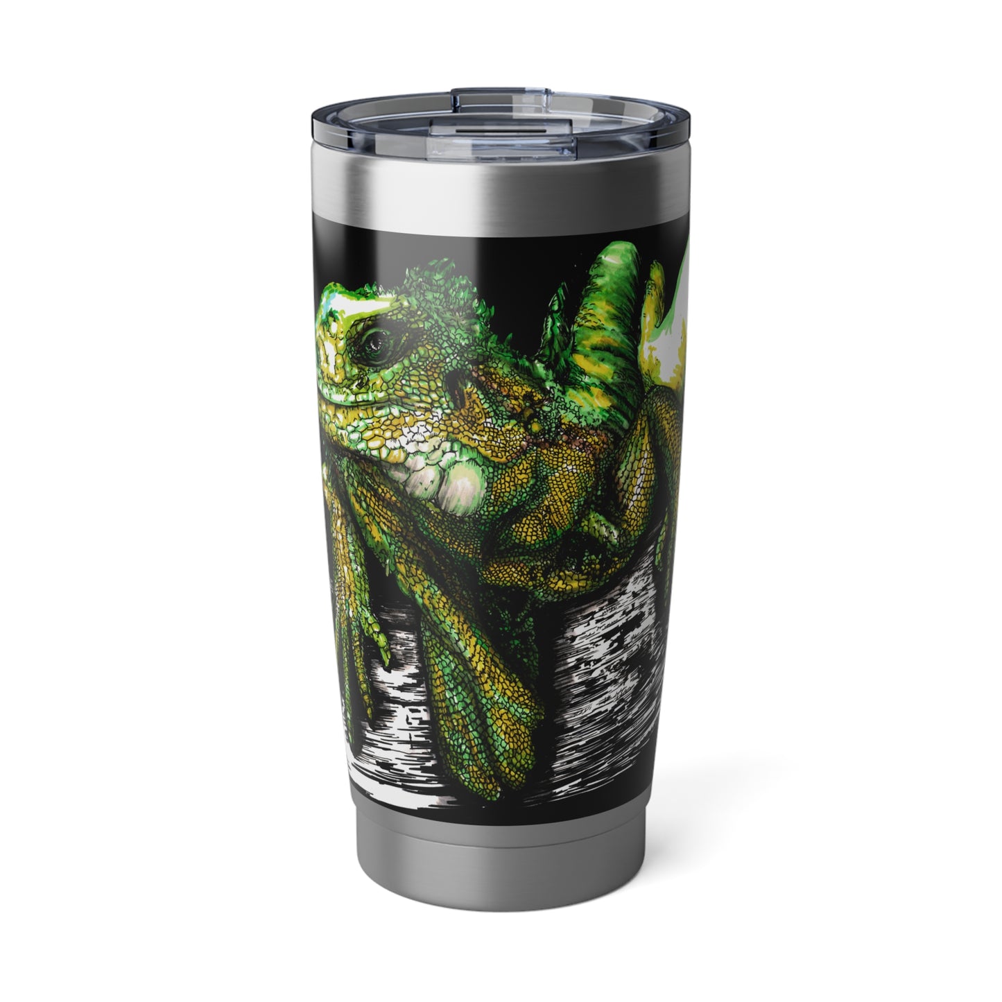Iguana Art 20oz Tumbler, Original Hand Drawn