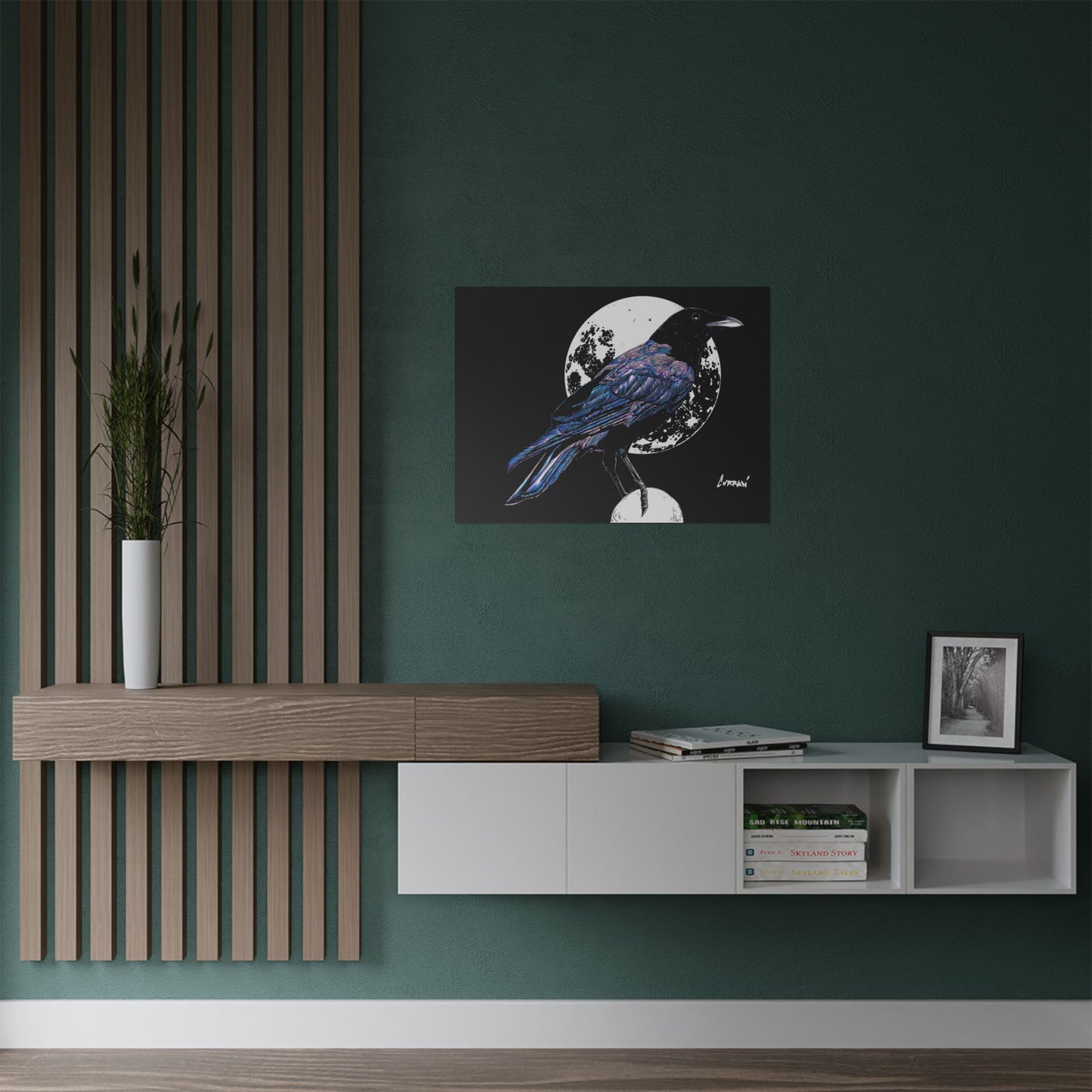 Mystical Crow Satin Poster - 300gsm Art Print