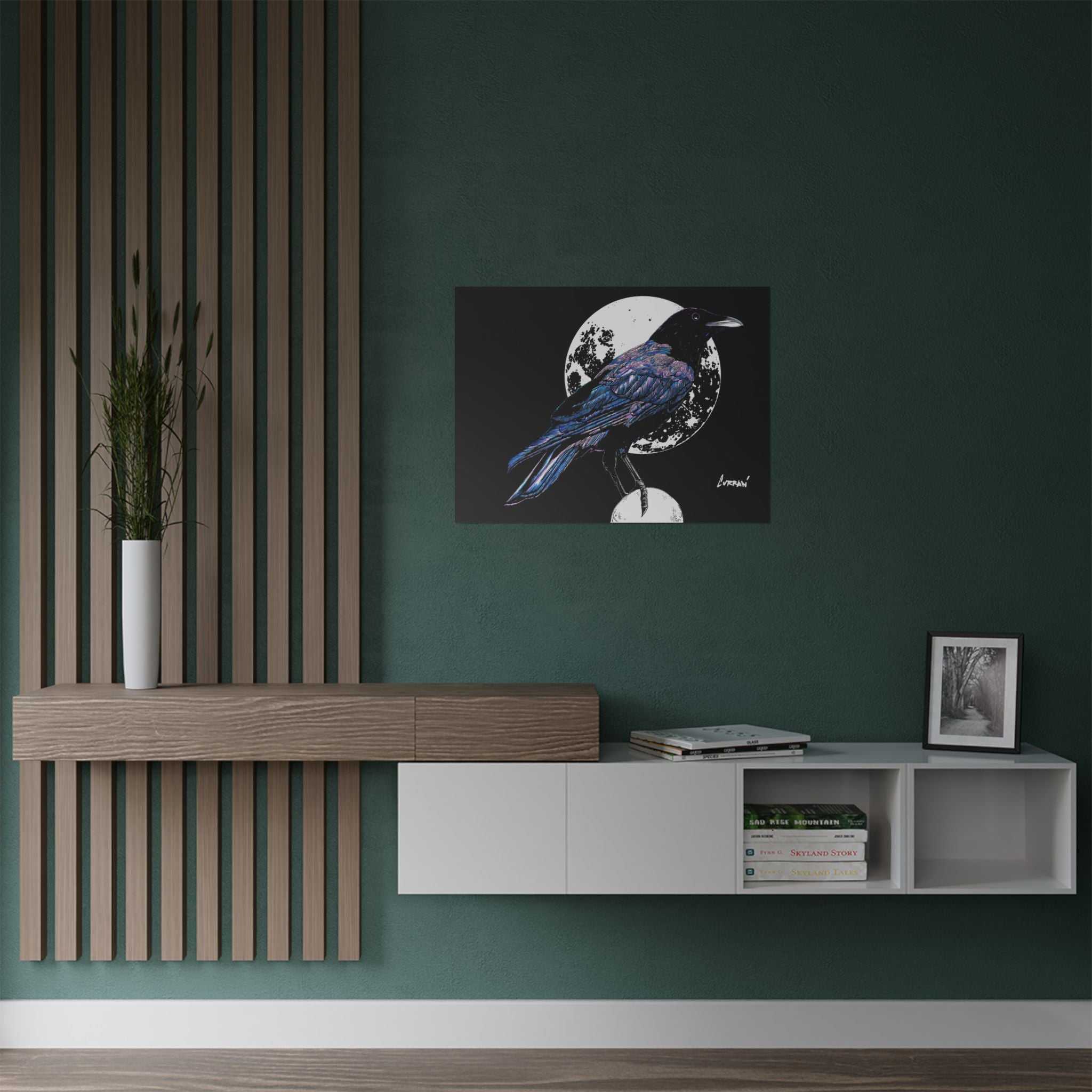 Mystical Crow Satin Poster - 300gsm Art Print