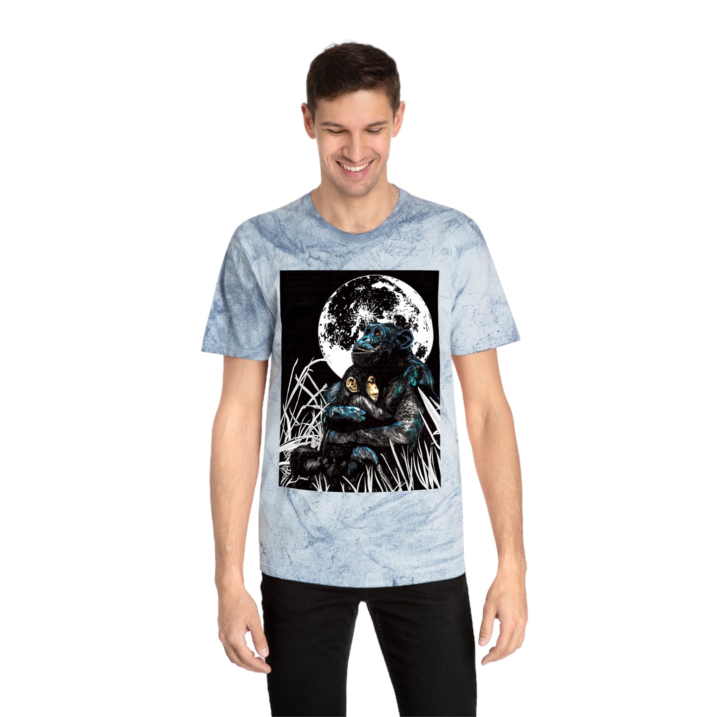Gorilla and Child T Shirt Original Hand-Drawn Art