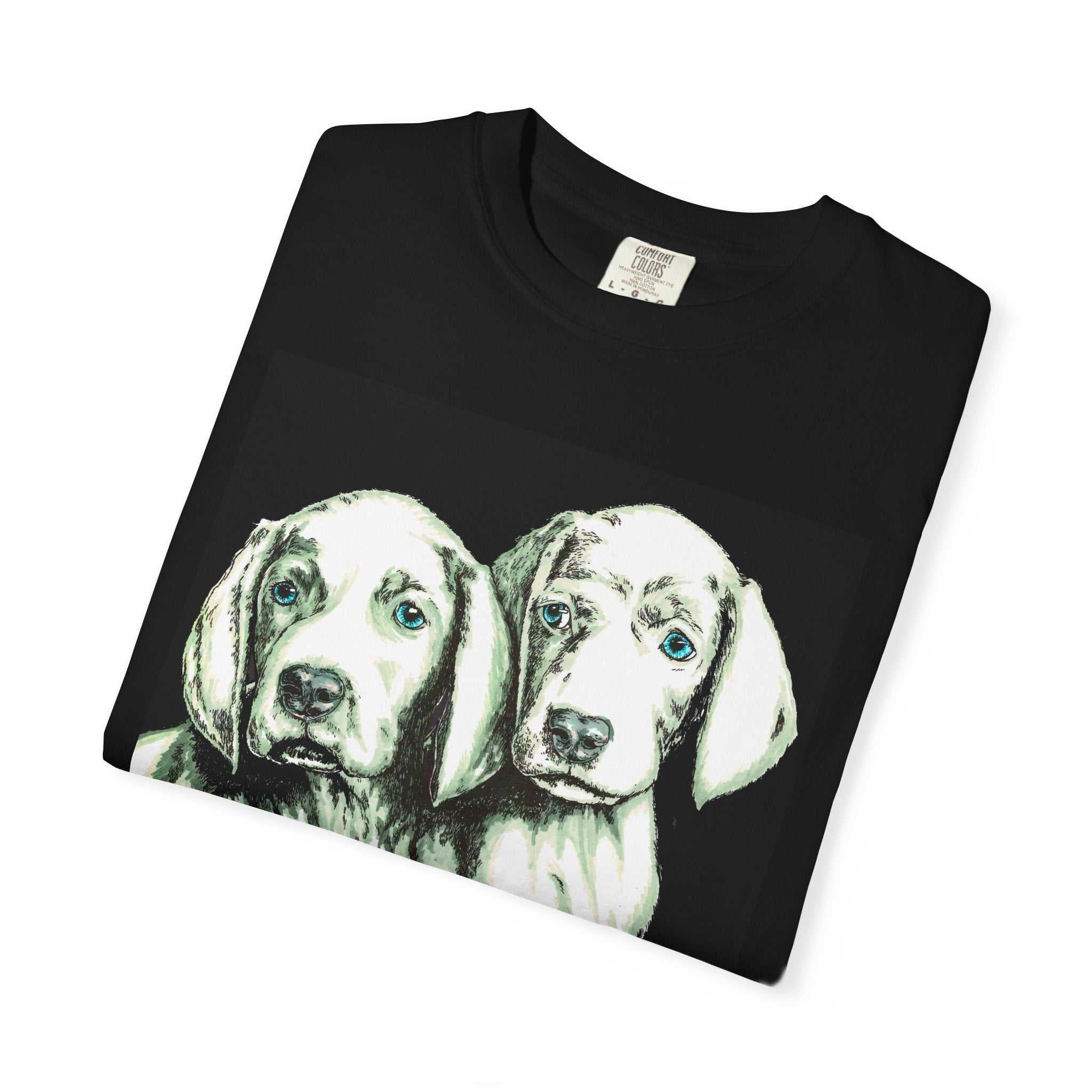 Fall in love with our Puppy Love Unisex Tee featuring the Hand Drawn Original Art. Perfect for dog and pet lovers everywhere!