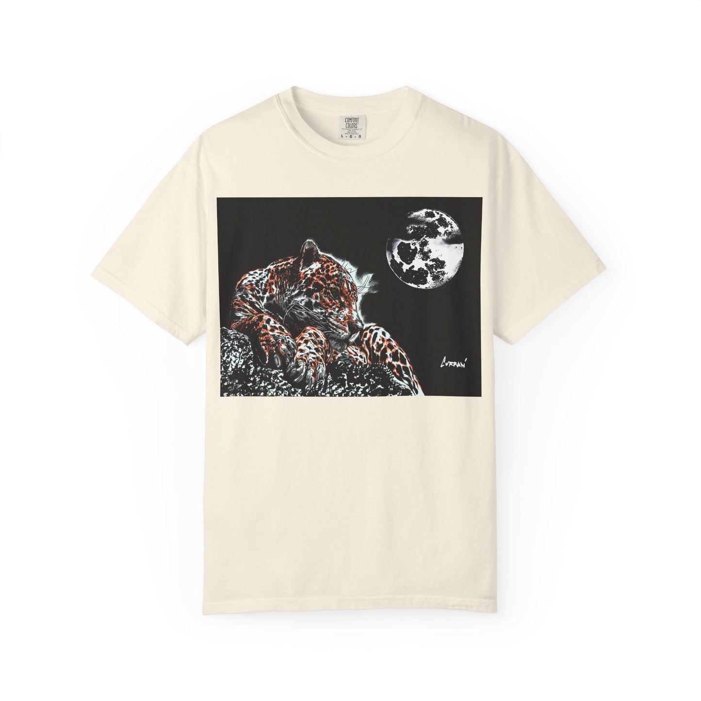 Moonlit Leopard Unisex Garment-Dyed T-Shirt