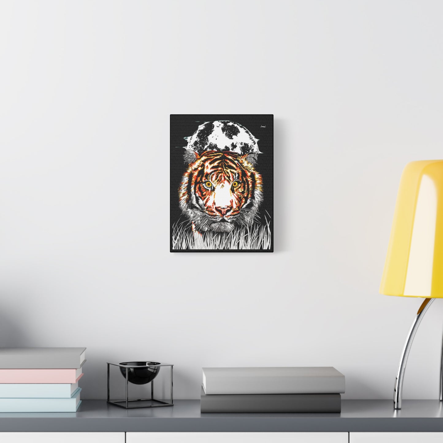 Tiger Wall Art Print of the Original, hand drawn wall art of a Tiger