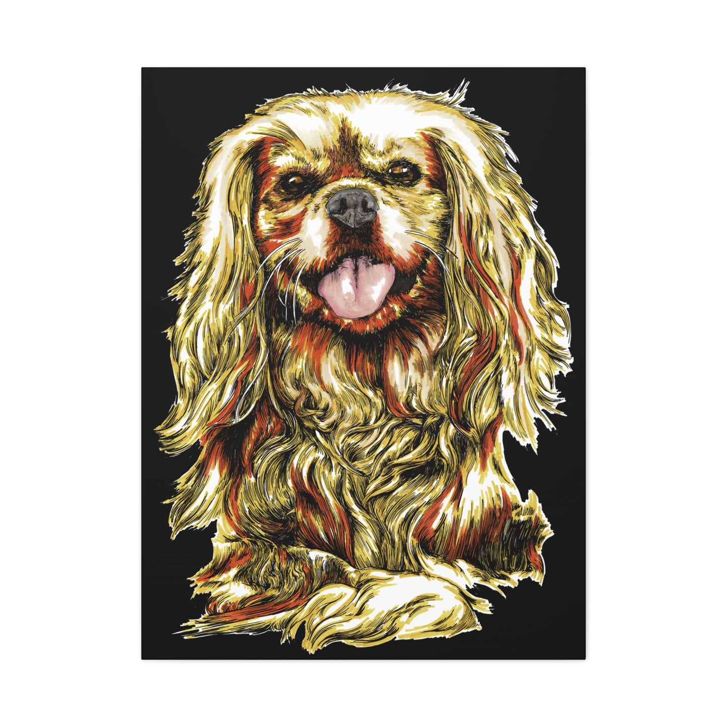 Cocker Spaniel Print, Hand-Drawn Dog Art