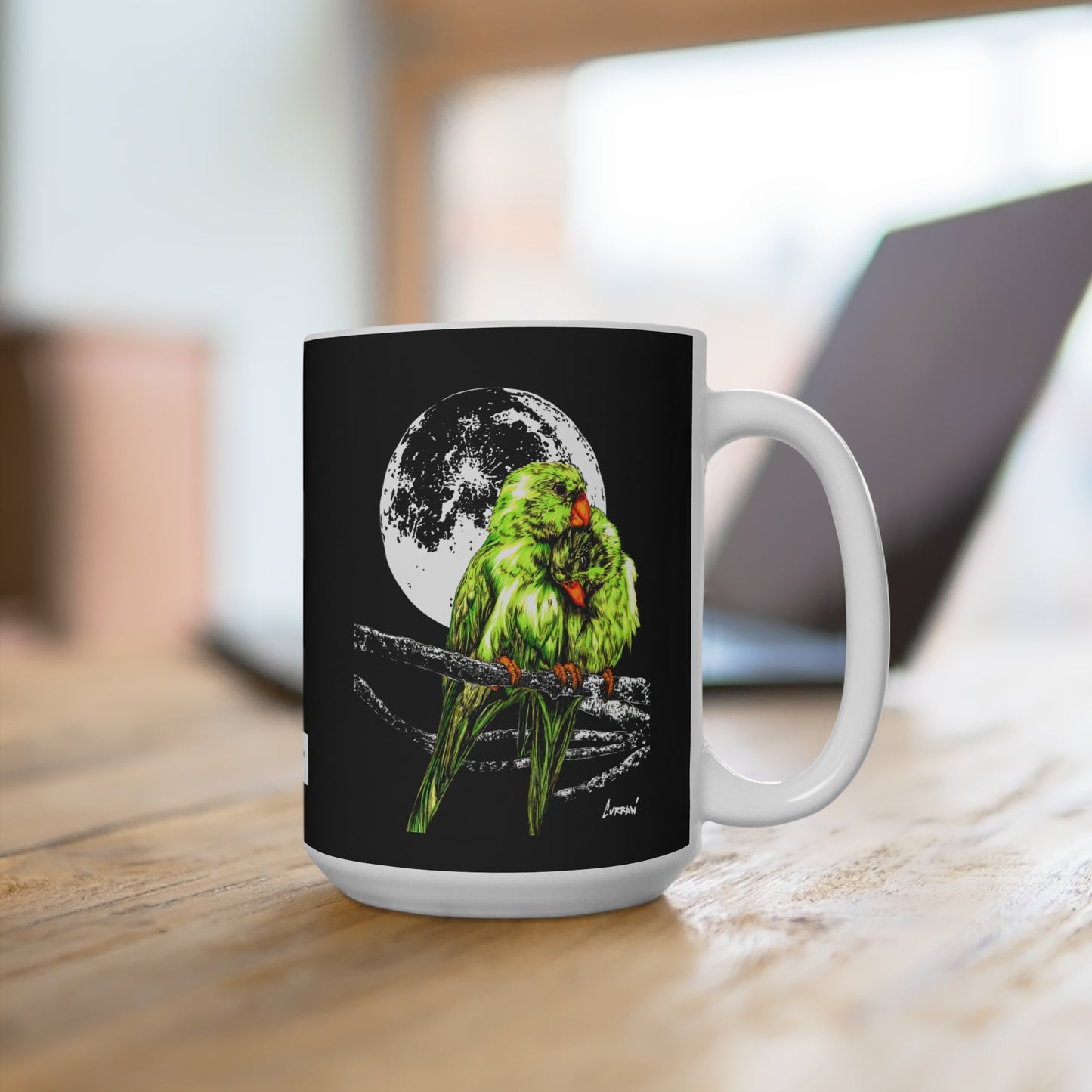 Romantic Parrot Mug - 15oz - Perfect Gift for Bird Lovers