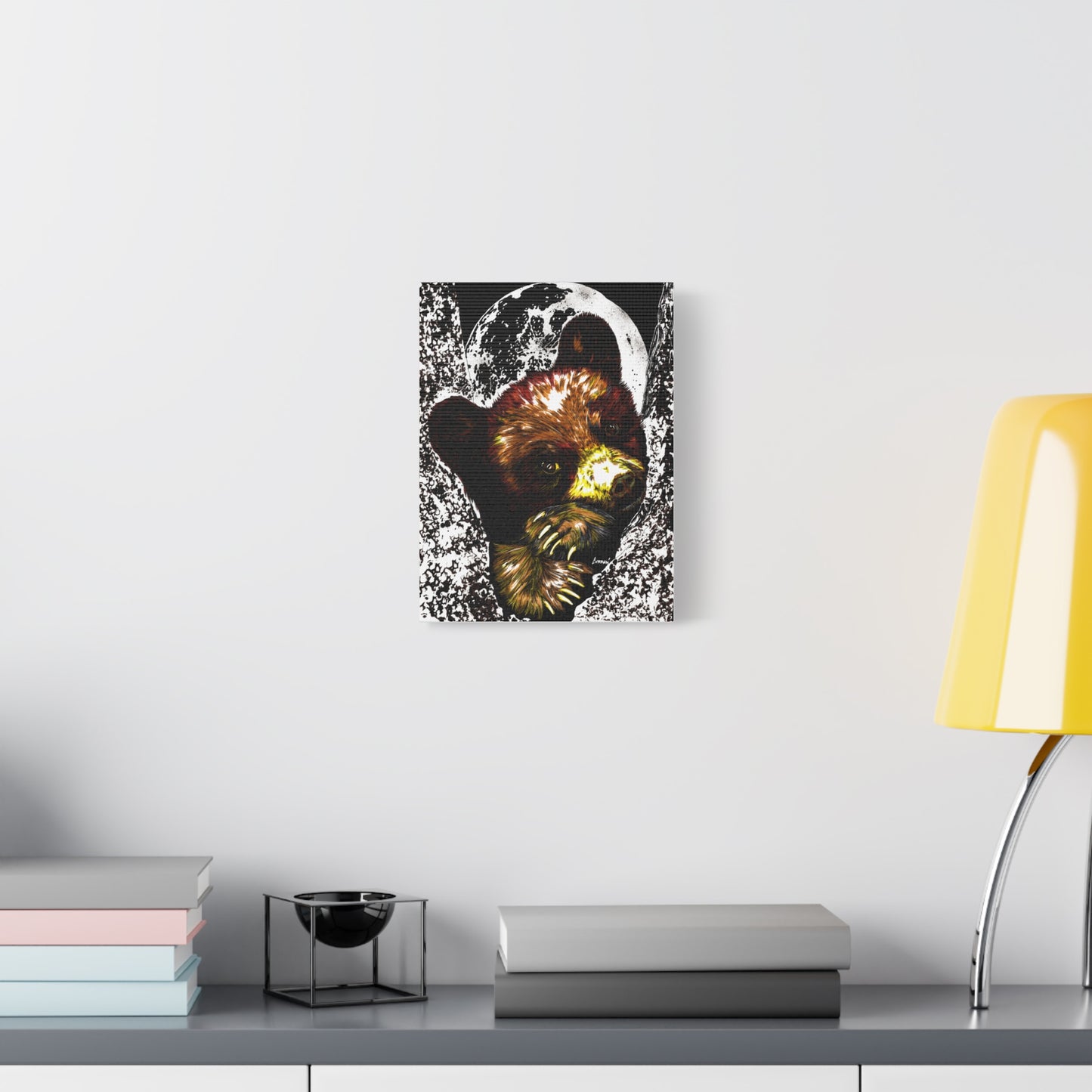 Brown Bear Cub Print of the Original, hand drawn wall art