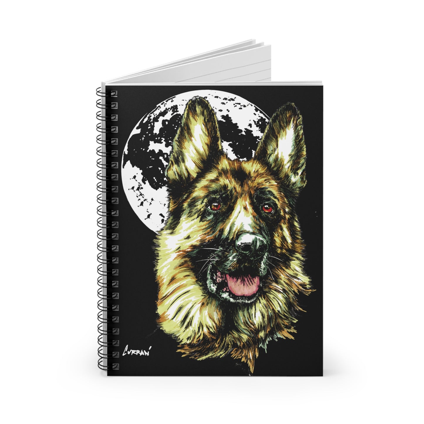 German Sheppard Spiraled Notebook - Ruled Line