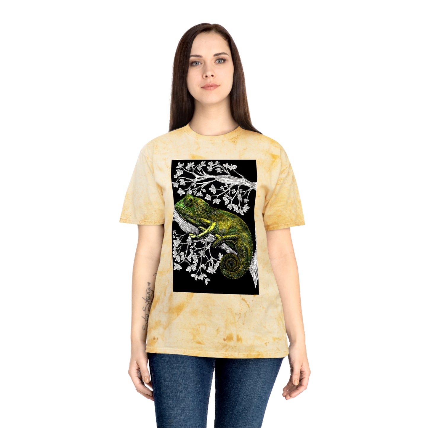 Chameleon Color Blast T-Shirt - Vibrant Nature-Inspired Tee