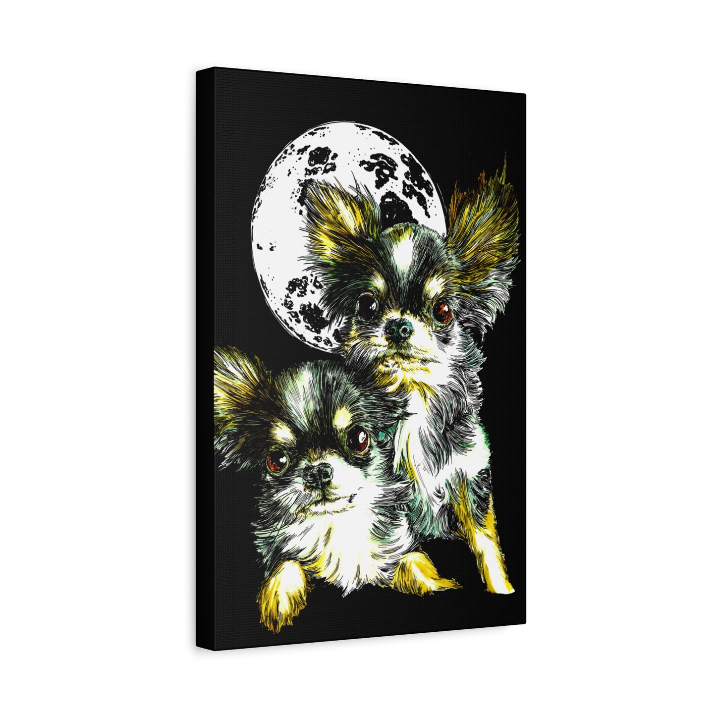 Chihuahuas Wall Art Print of the Original, hand drawn art