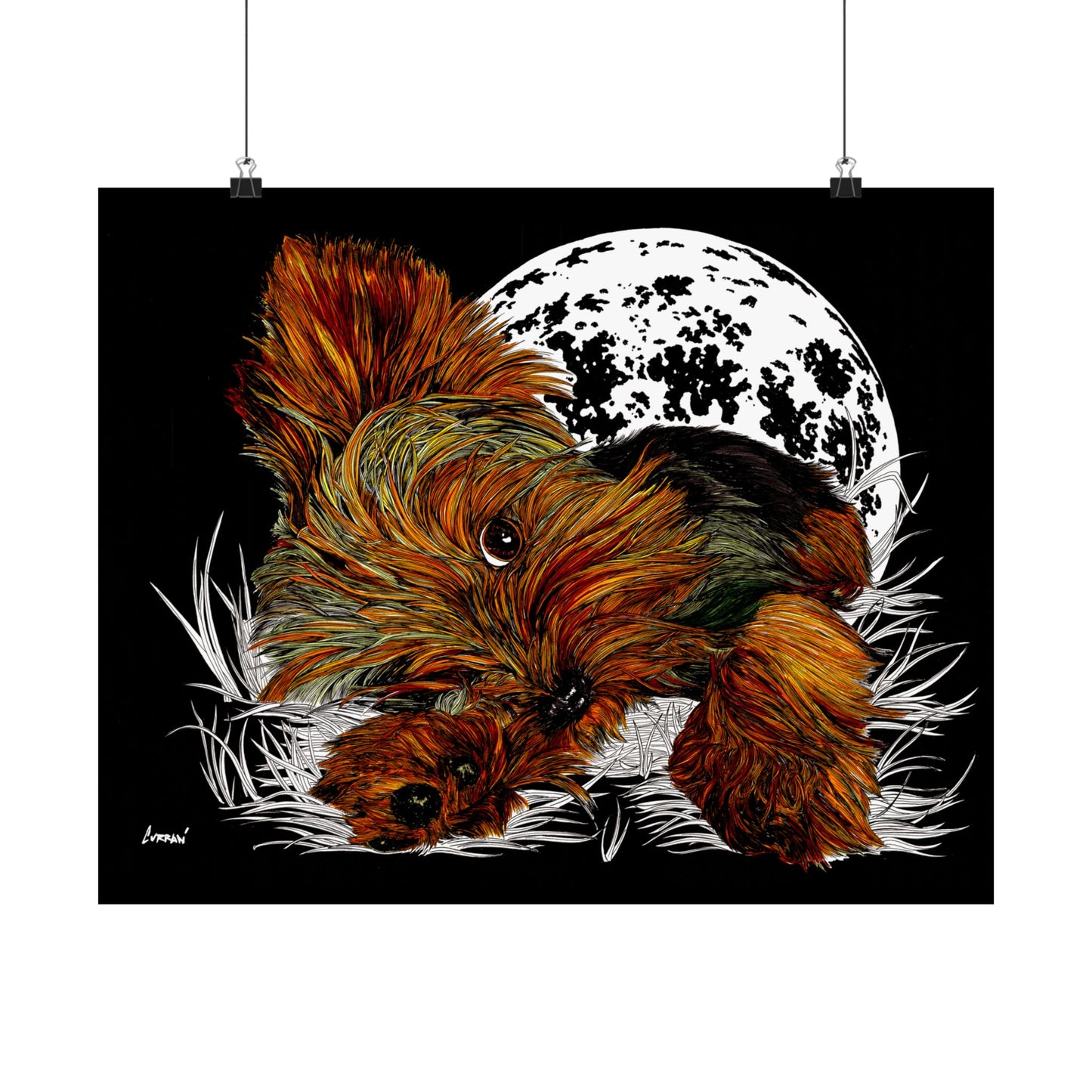 Yorkshire Terrier Satin Poster - 300gsm Art Print for Dog Lovers