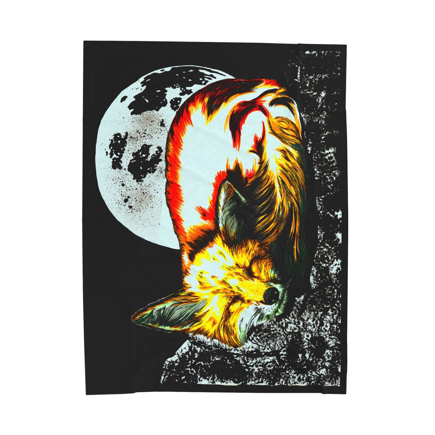 Cozy Red Fox Velveteen Plush Blanket Perfect for All Seasons