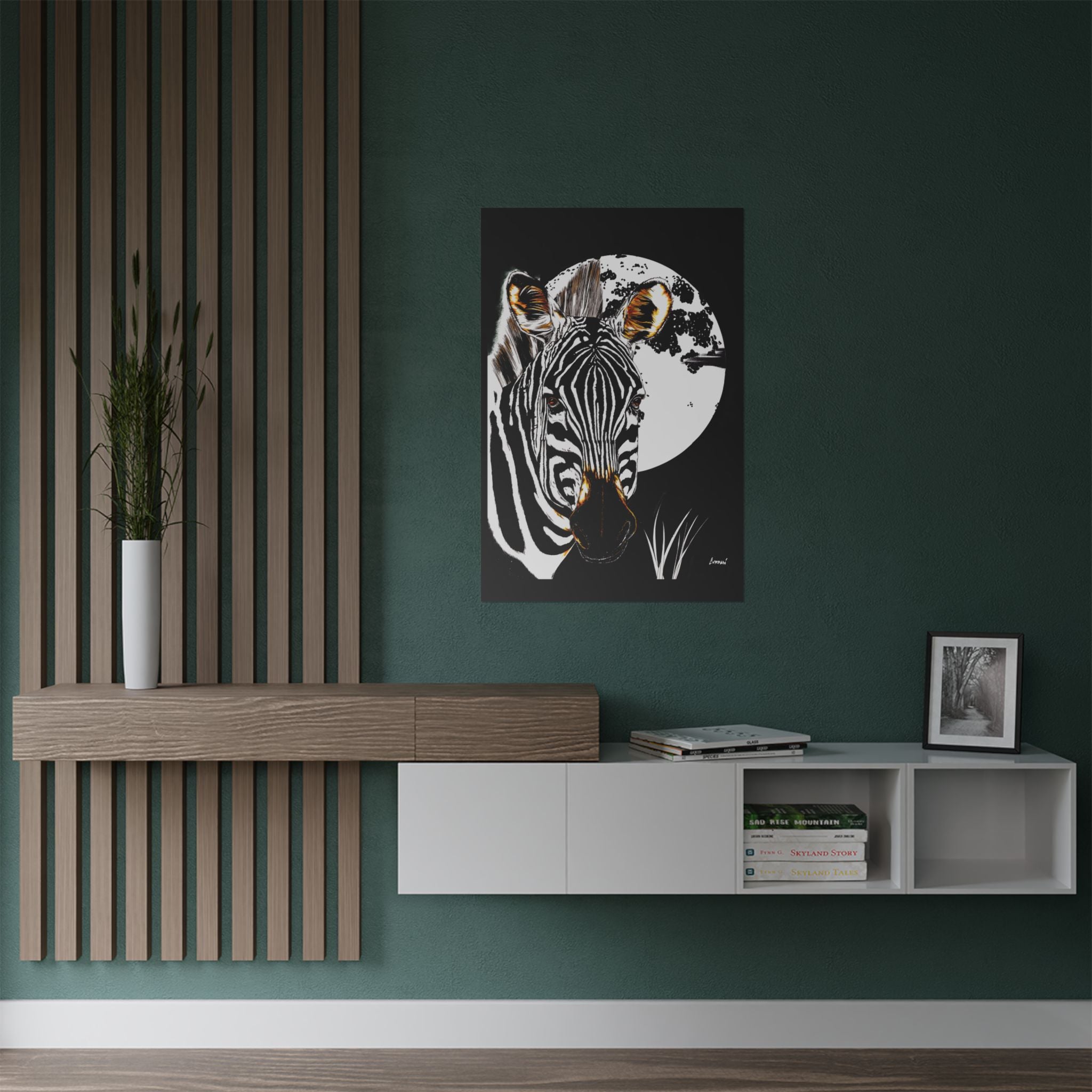 Zebra Satin Poster - Art Print Poster of the Original Art