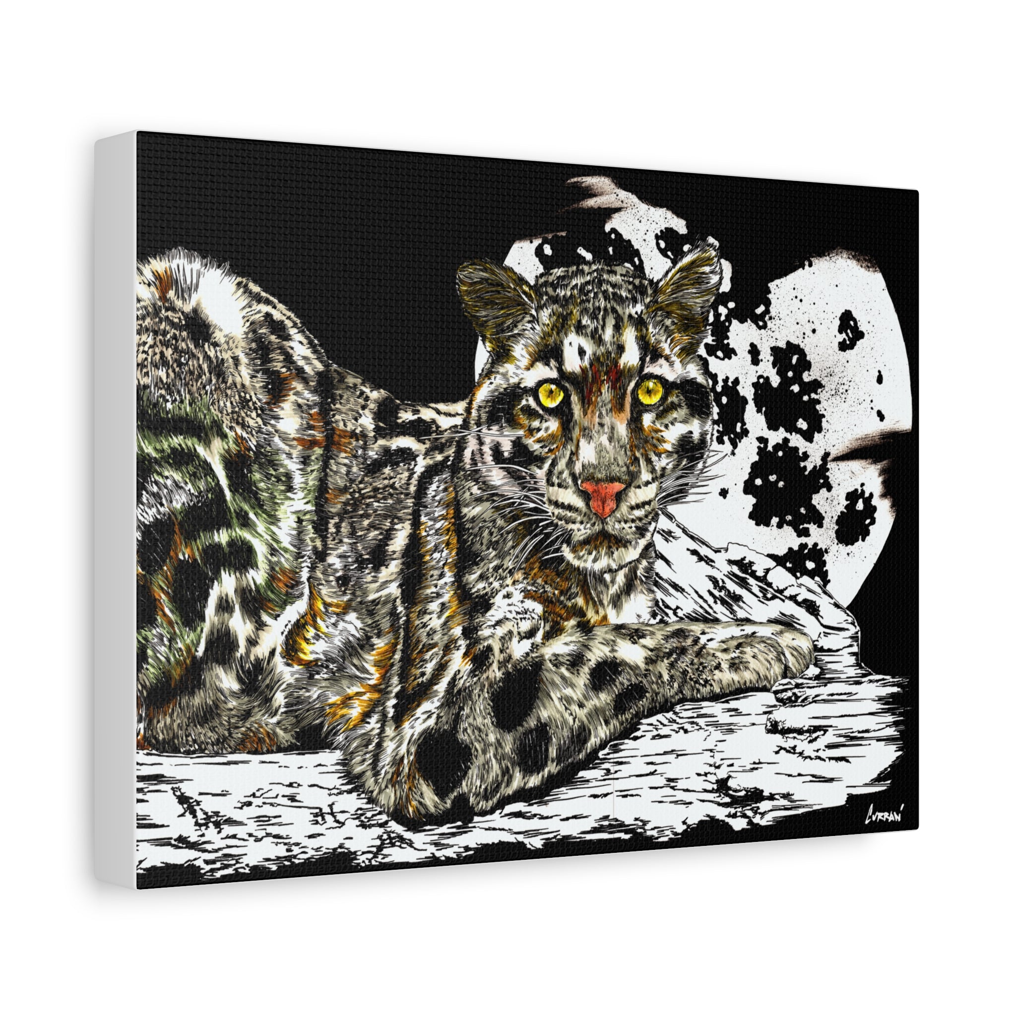 Leopard Canvas Art – Original Hand-Drawn Realistic