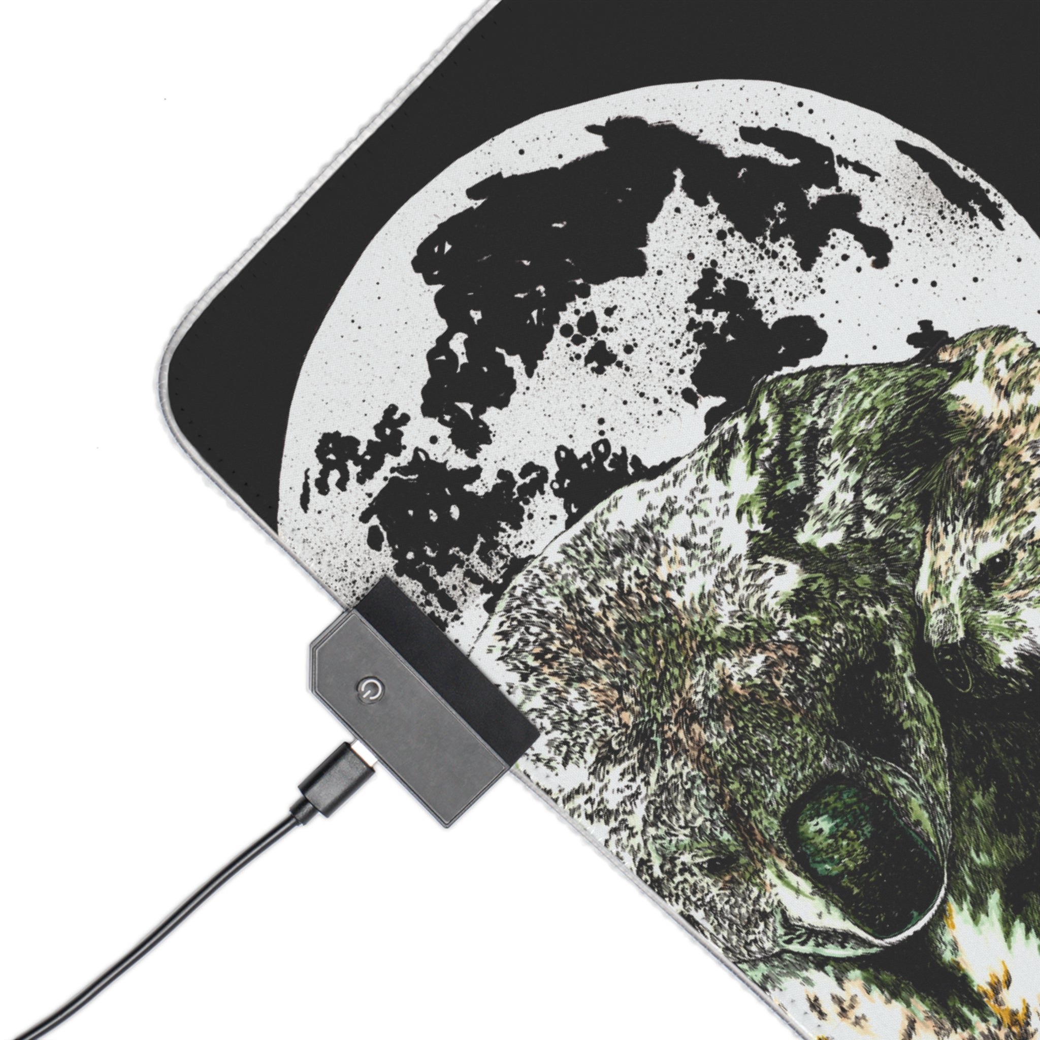 Koala with Moon LED Gaming Mouse Pad, Perfect for Gamers