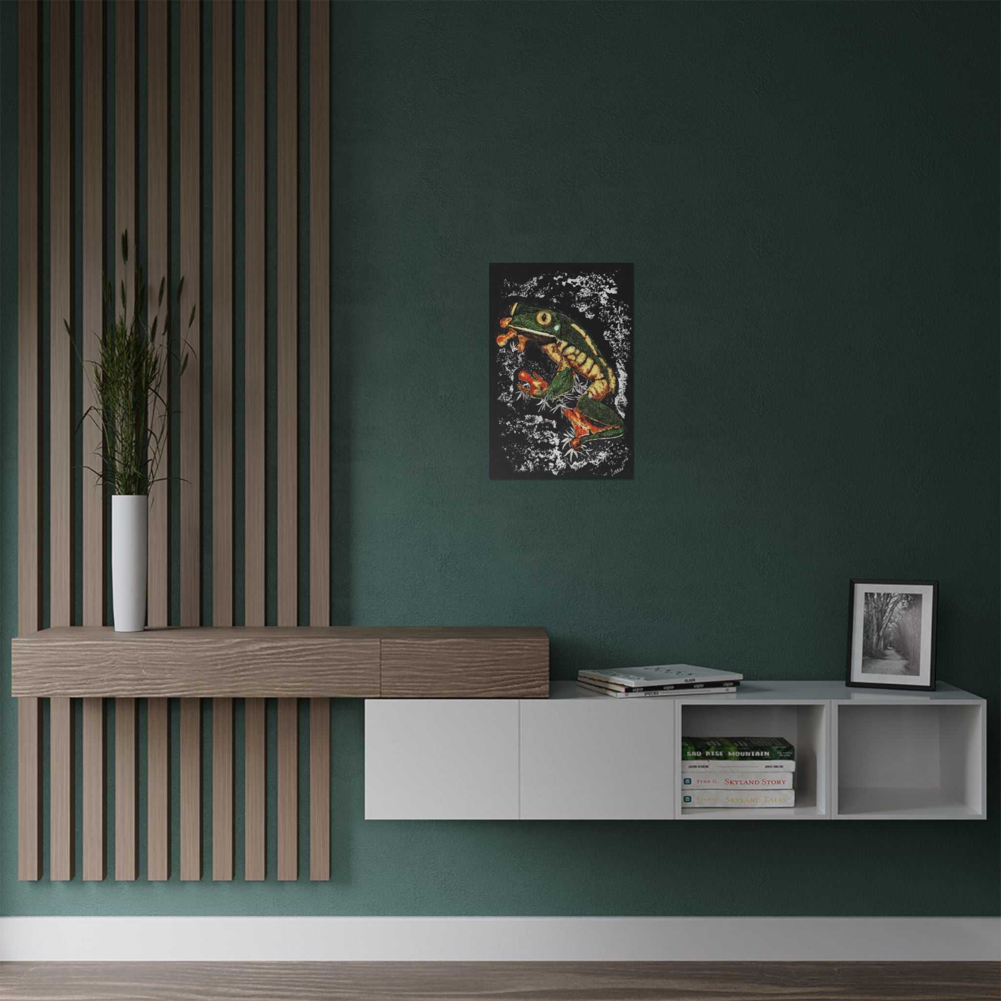 Discover the enchanting Frog Satin Poster - 300gsm Art Print for Nature Lovers. Bring the beauty of nature into your home today! Buy now.