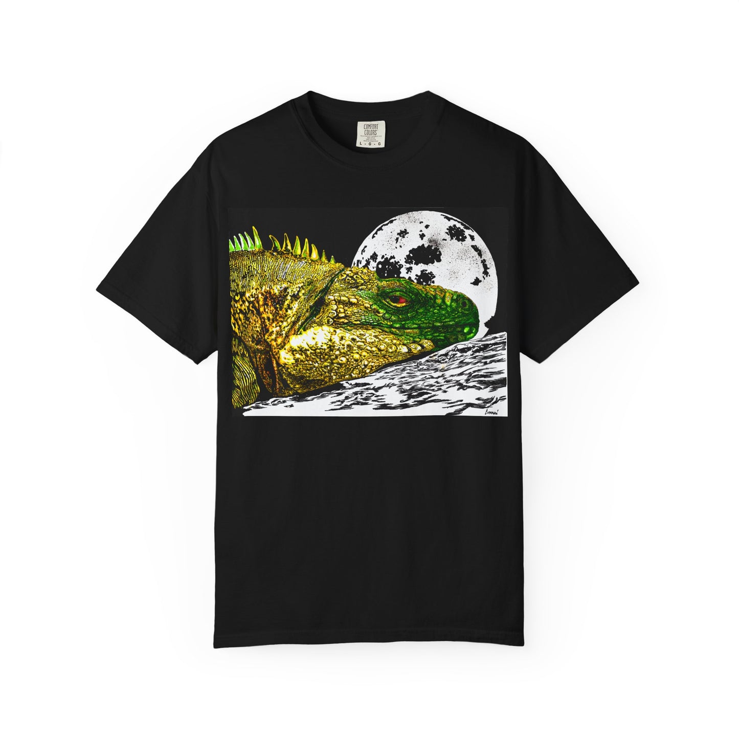 Graphic Iguana Moon Unisex T-Shirt - Nature Inspired Tee